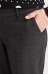 Hose mit Allover-Muster in Schwarz-Weiß