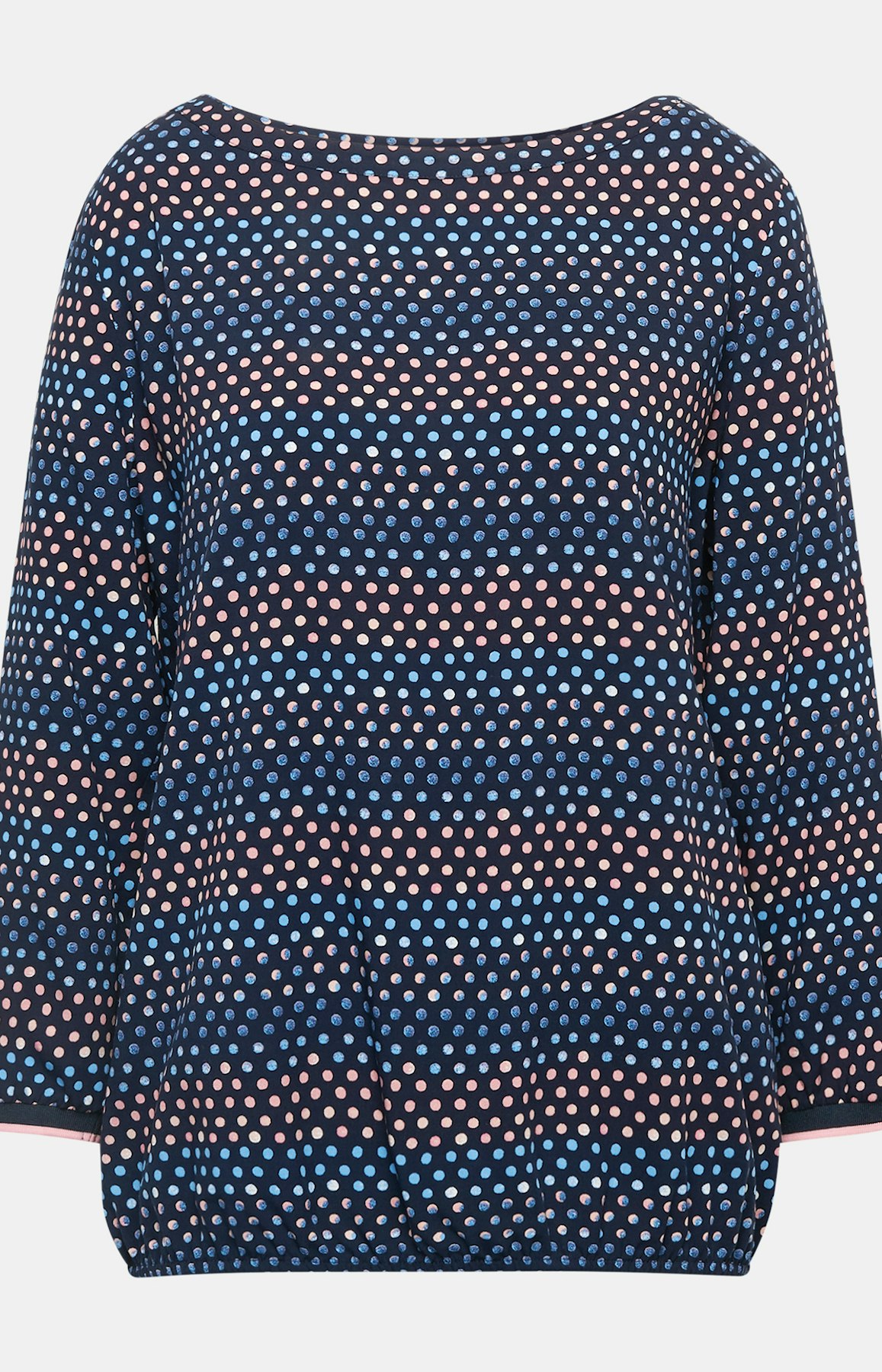 Shirtbluse mit Allover-Muster