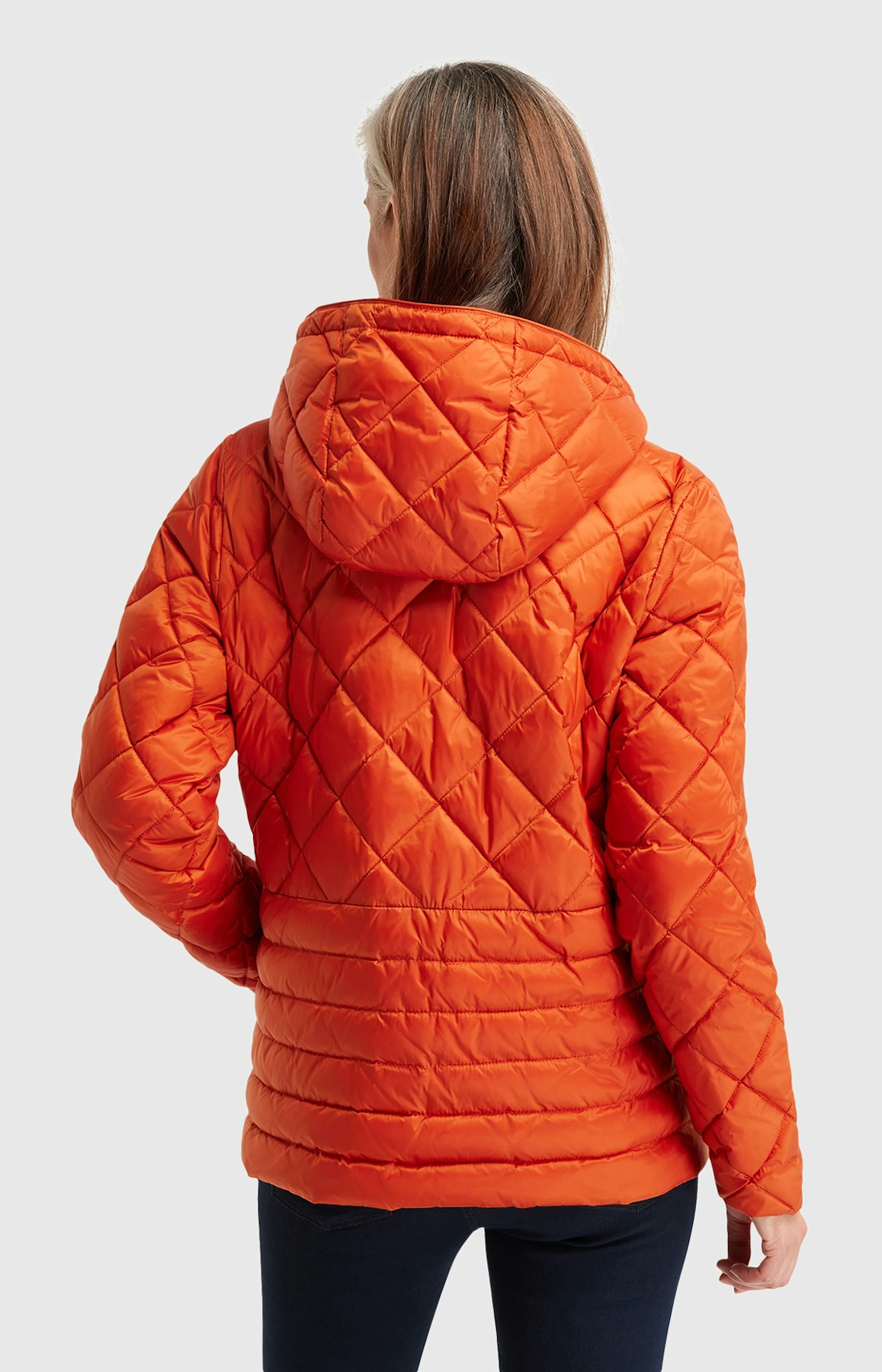 Steppjacke mit Kapuze in Rot