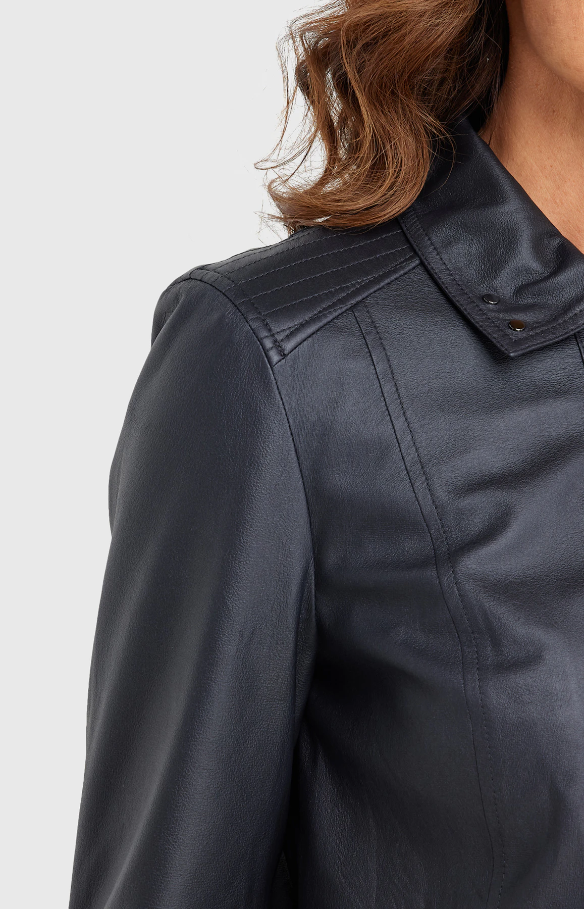 Jacke mit Umlegekragen in Dunkelblau