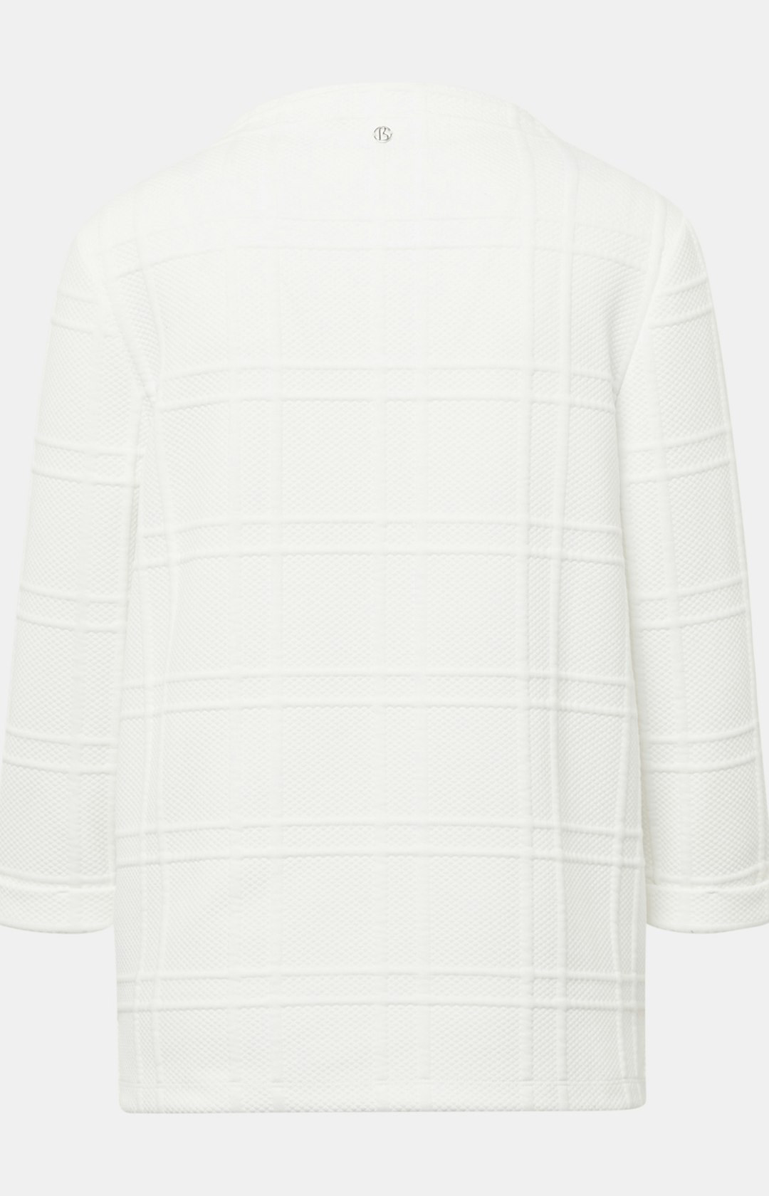 Sweatshirt mit Stehkragen in Weiß
