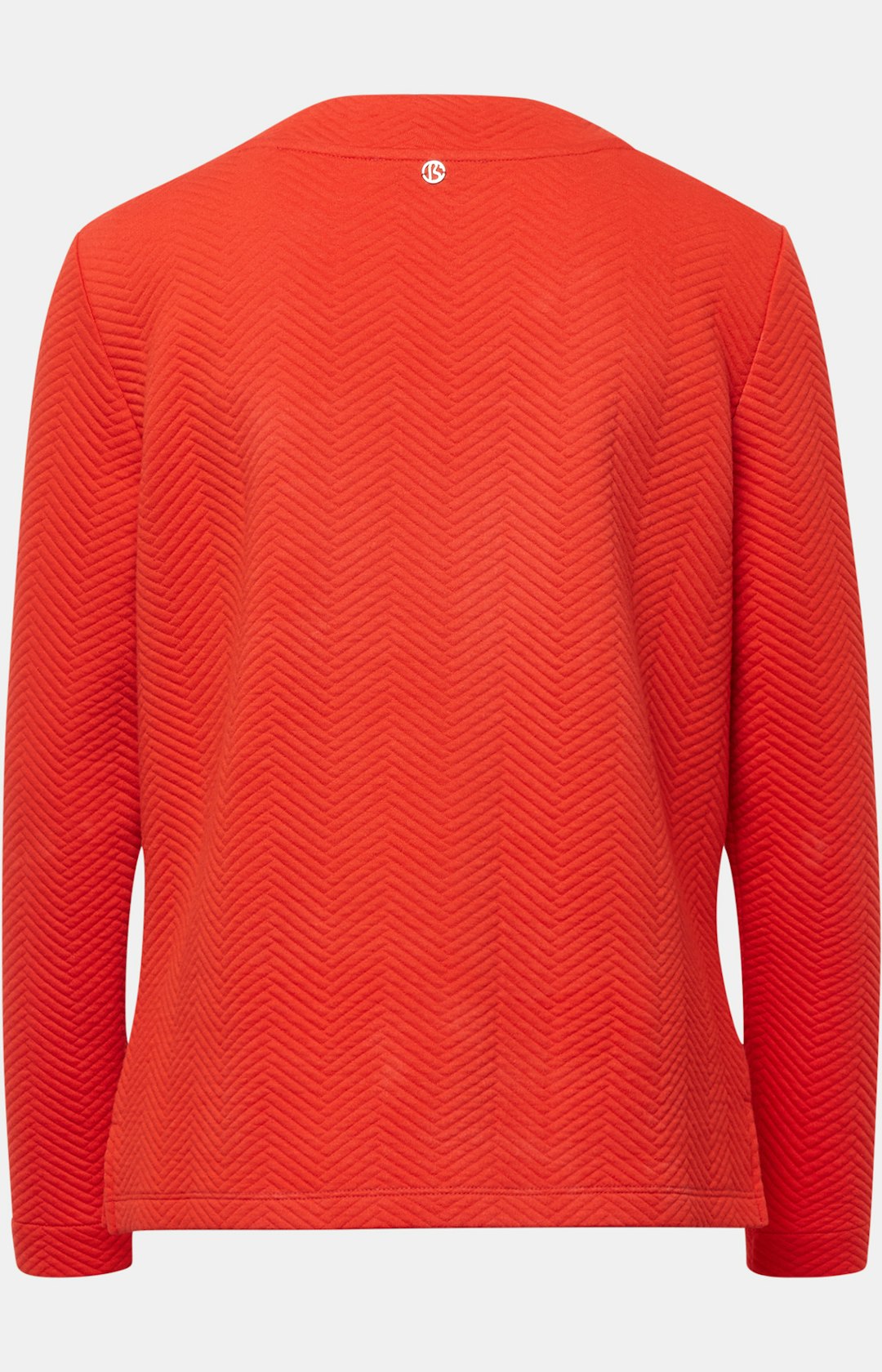 Sweatshirt mit Stehkragen in Rot