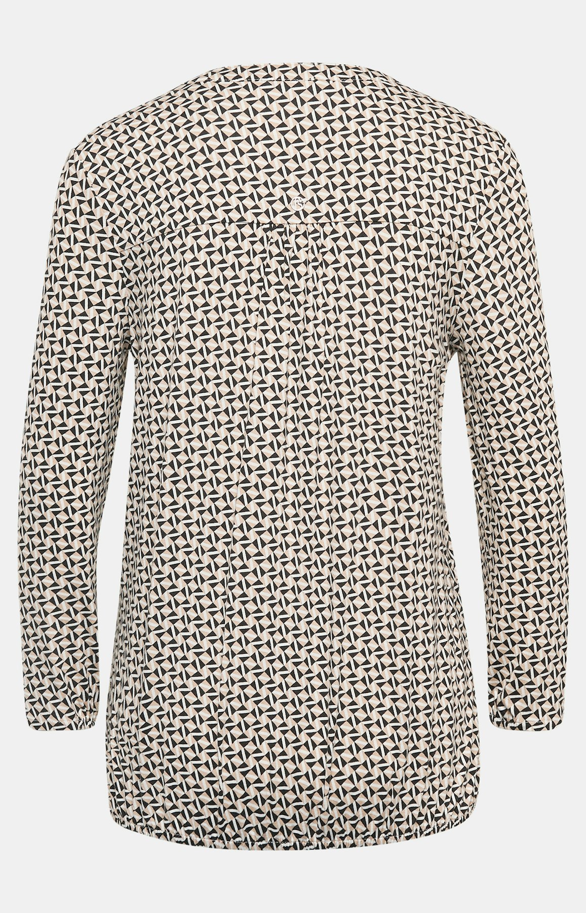 Shirt mit Allover-Muster in Beige