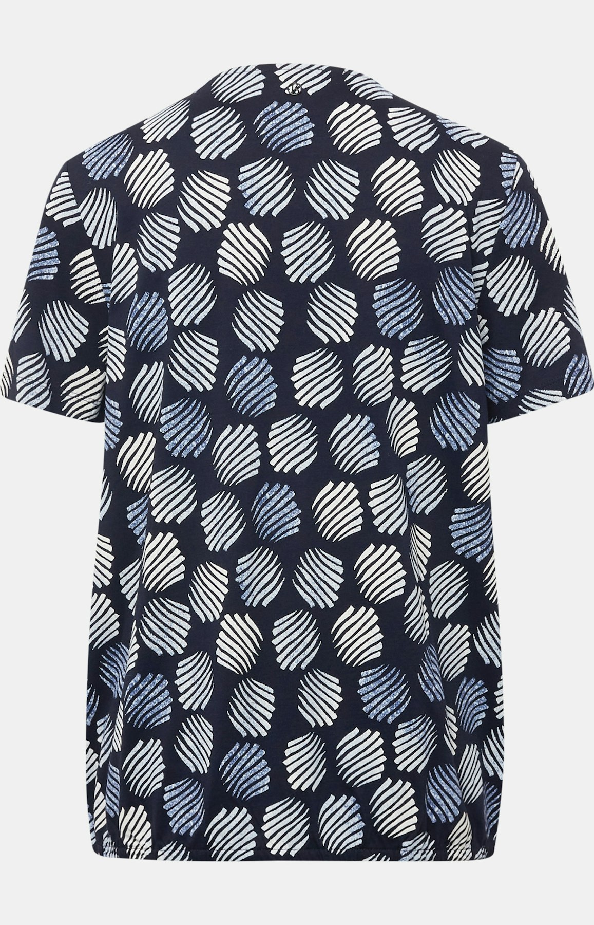 T-Shirt mit Allover-Muster in Blau