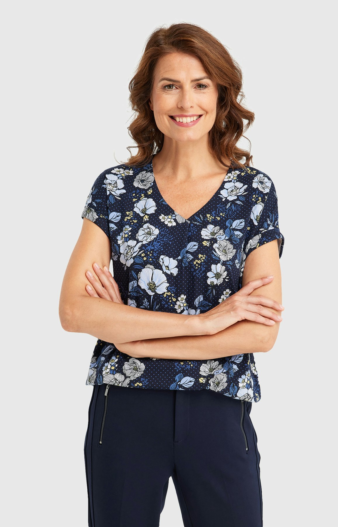 T-Shirt mit Allover-Muster