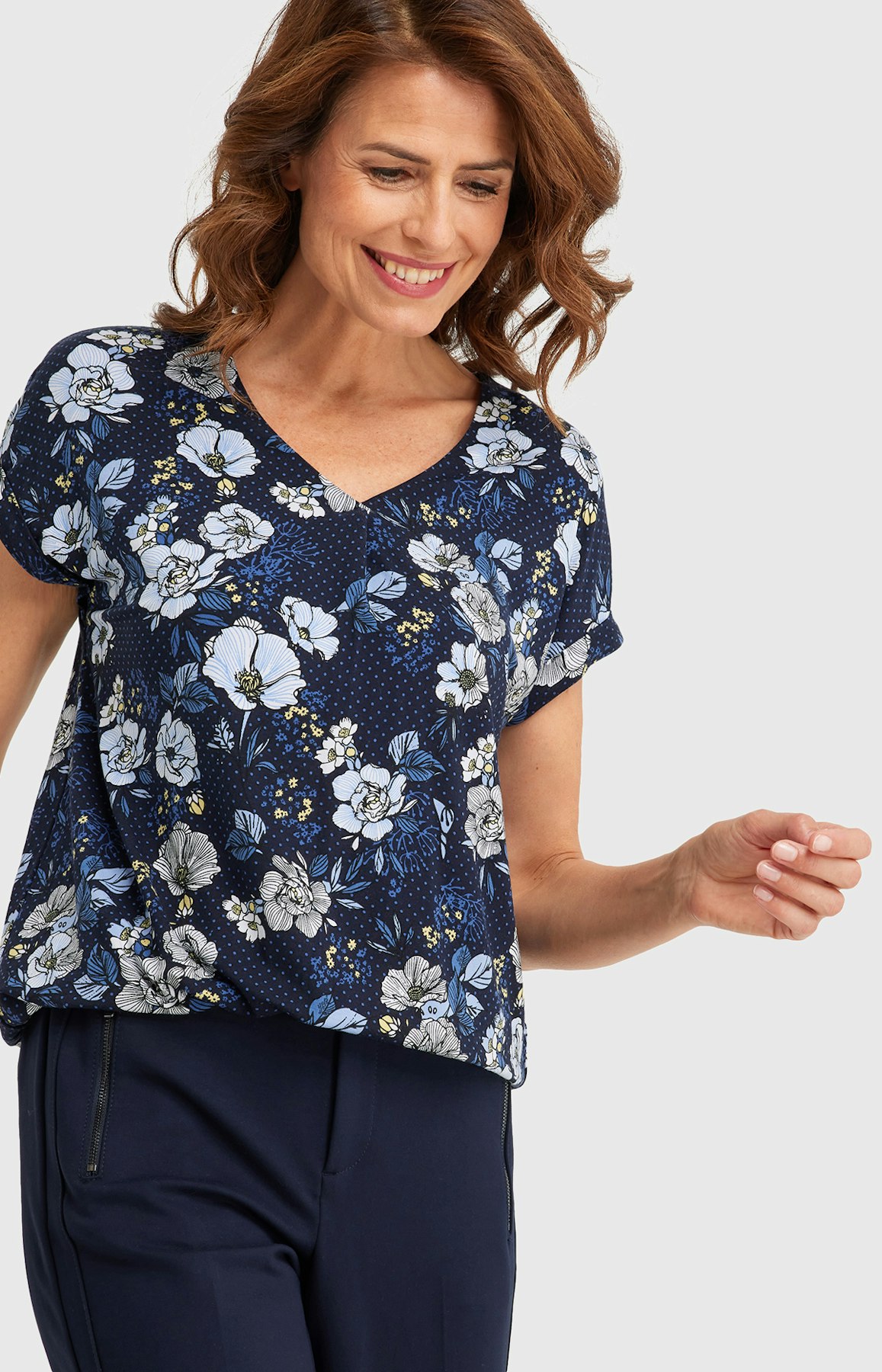 T-Shirt mit Allover-Muster