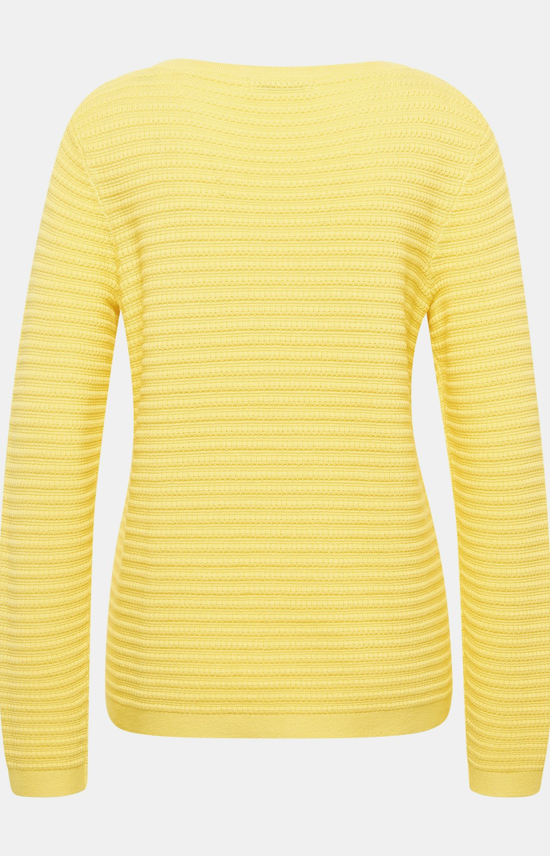Pullover mit Strukturmuster in Gelb