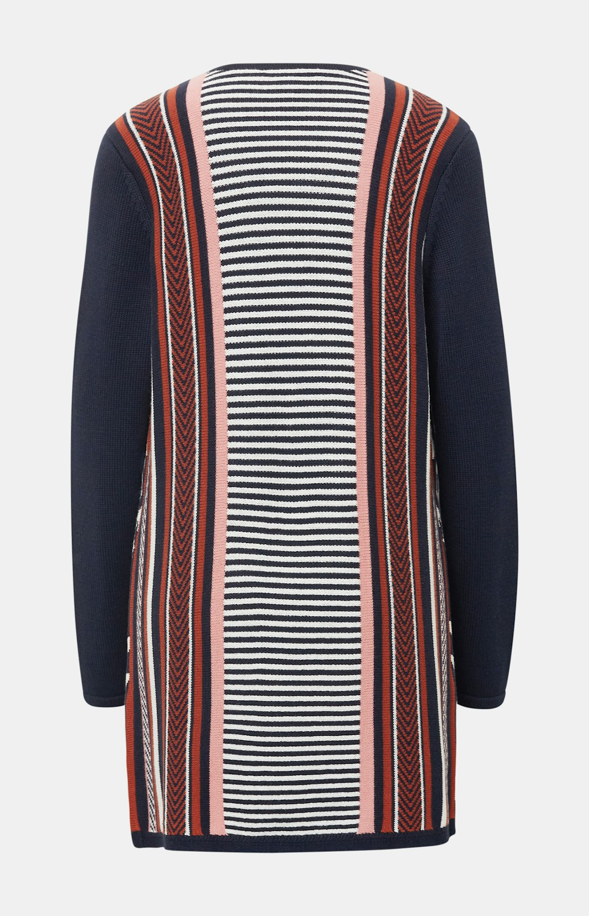 Strickjacke mit Allover-Muster in Blau