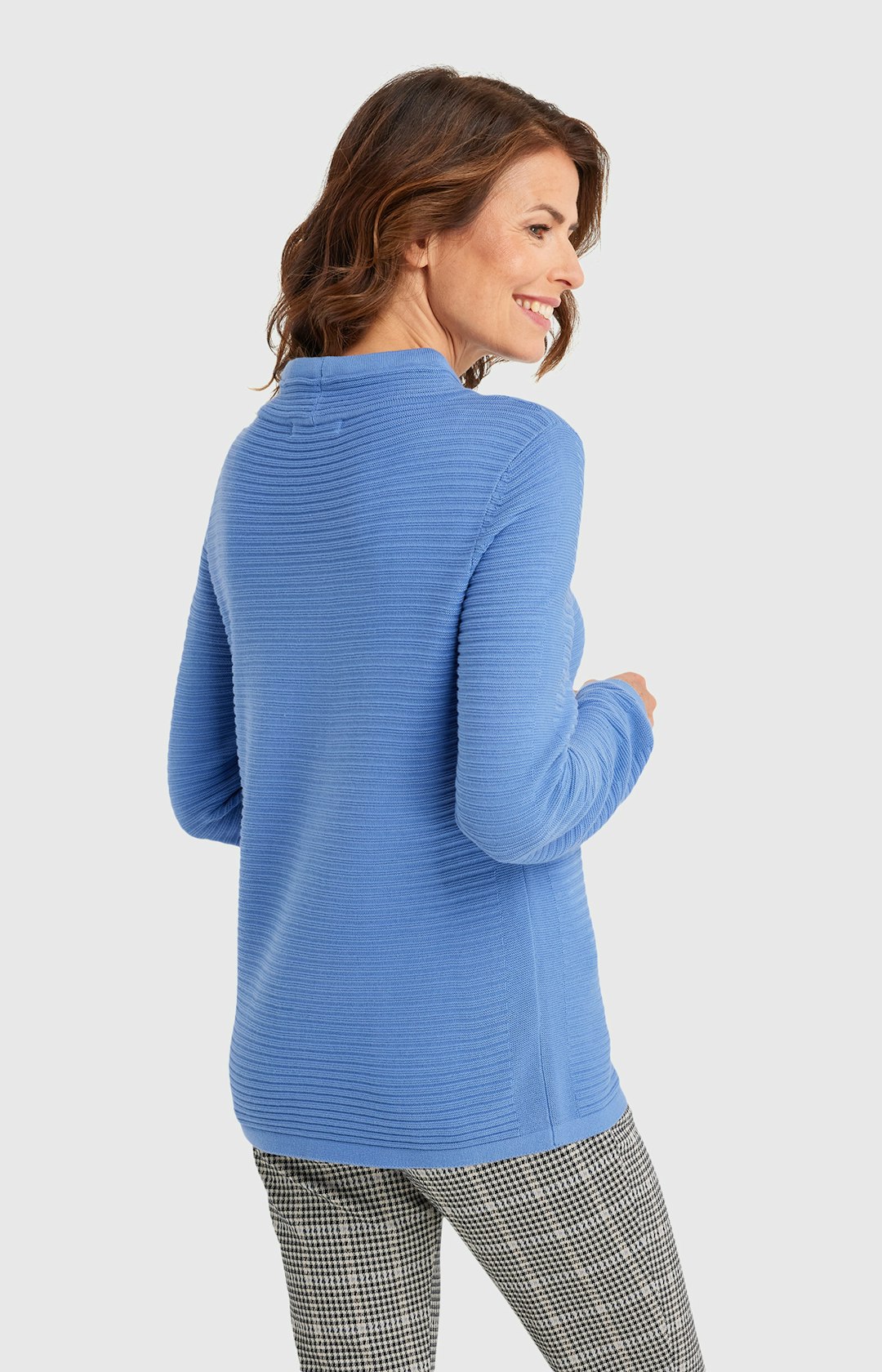 Pullover mit Streifenmuster in Blau