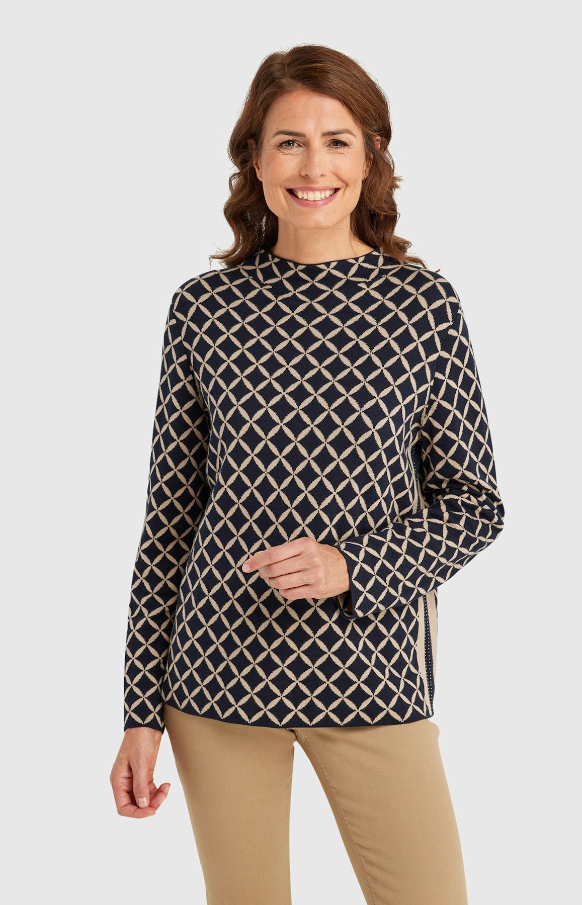 Pullover mit Strukturmuster in Schwarz