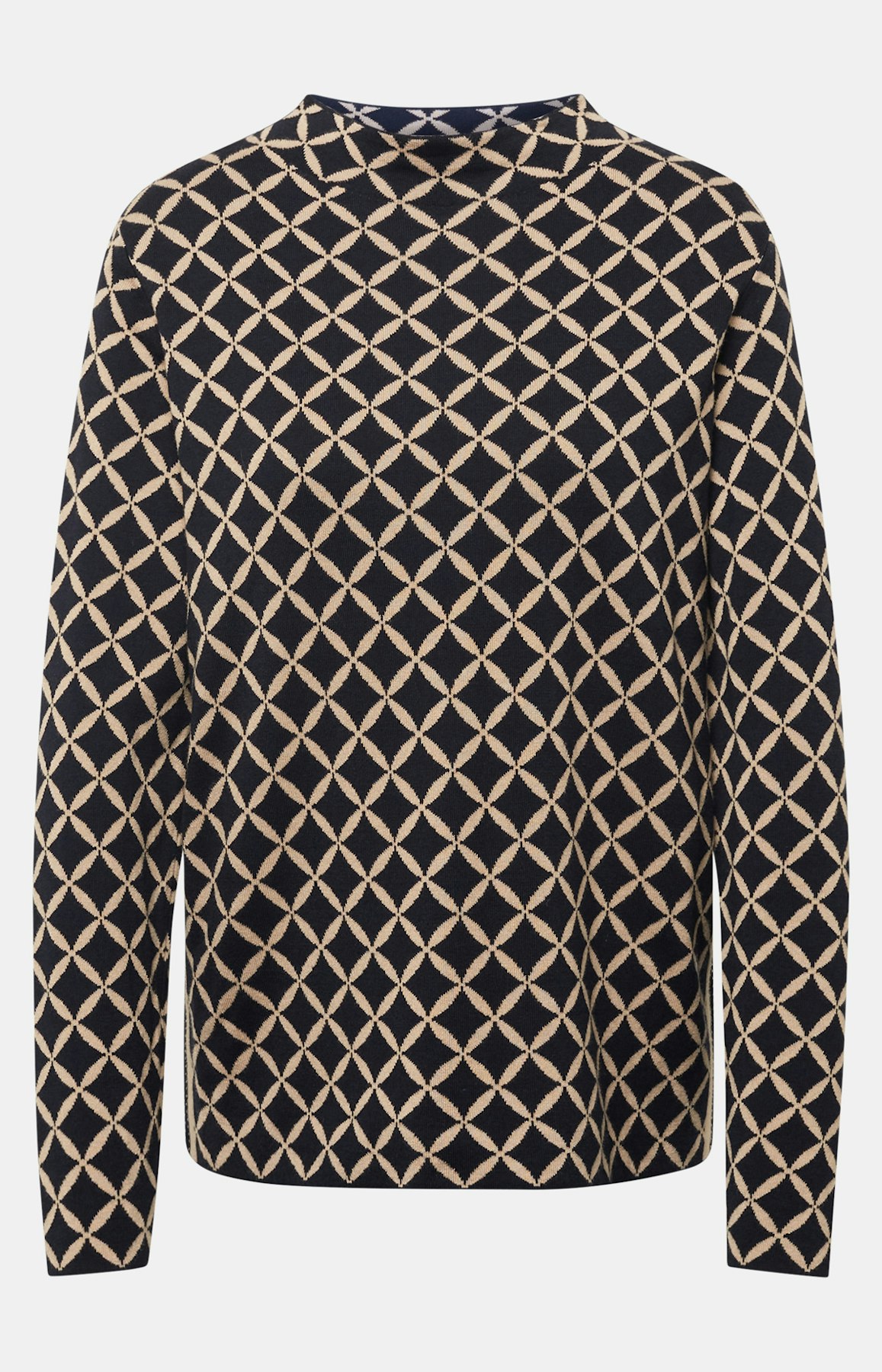 Pullover mit Strukturmuster in Schwarz