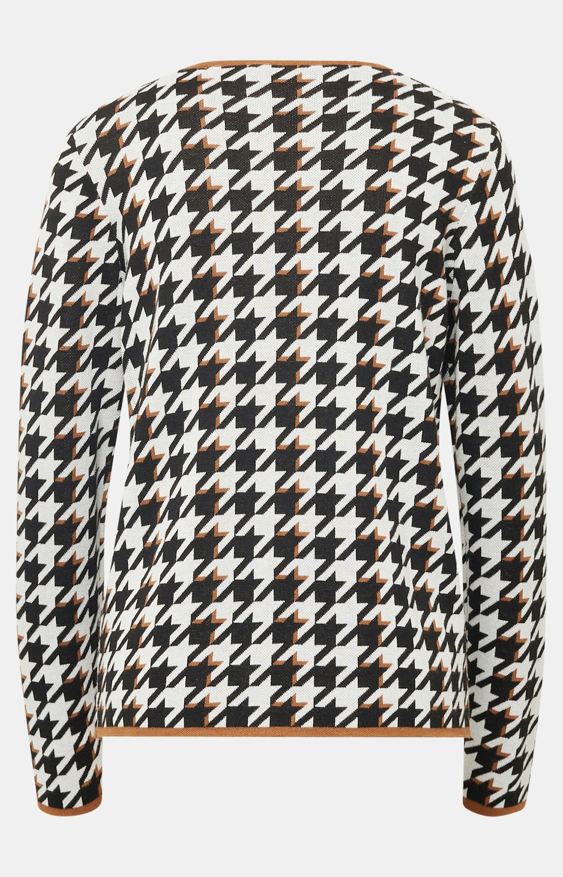 Pullover mit Hahnentrittmuster