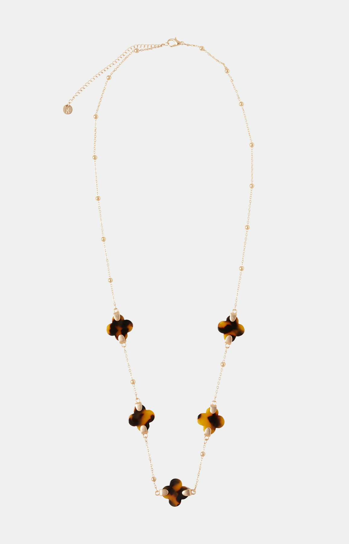 Kette mit Applikationen in Gold