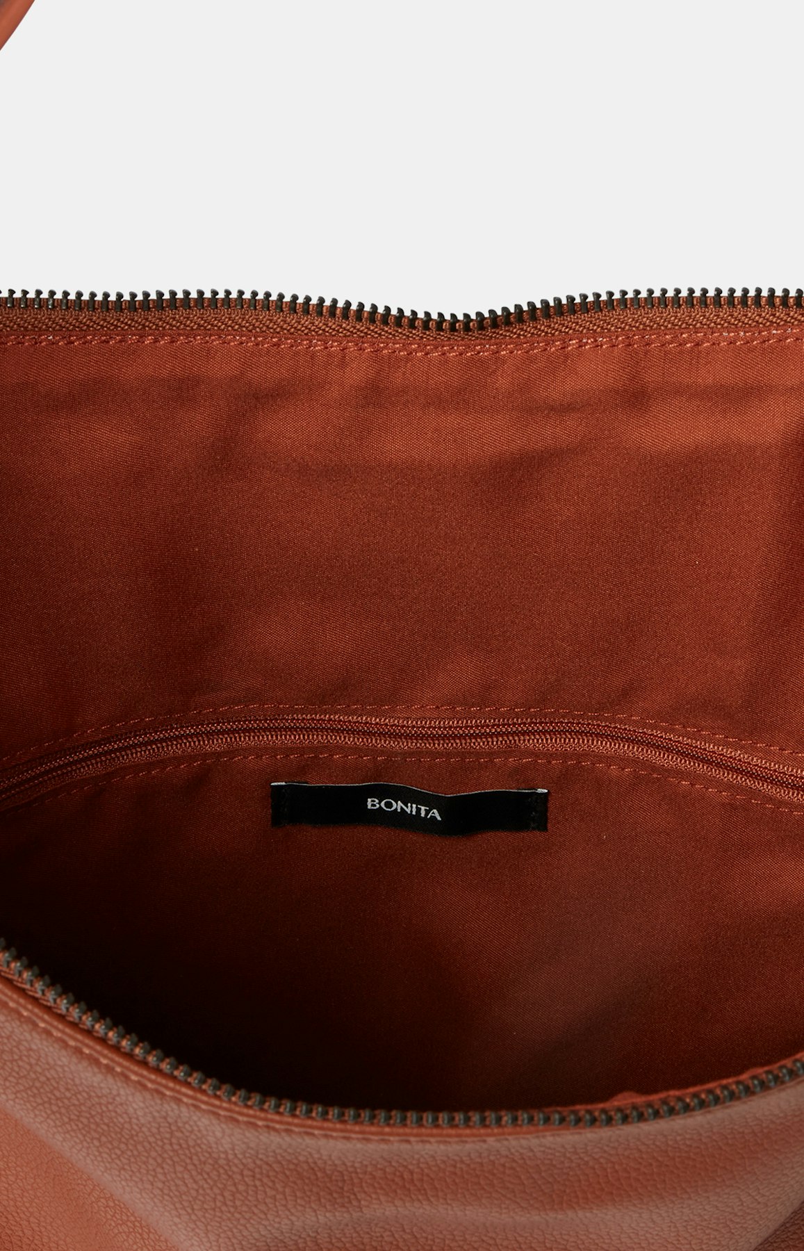 Handtasche mit Reißverschluss in Braun