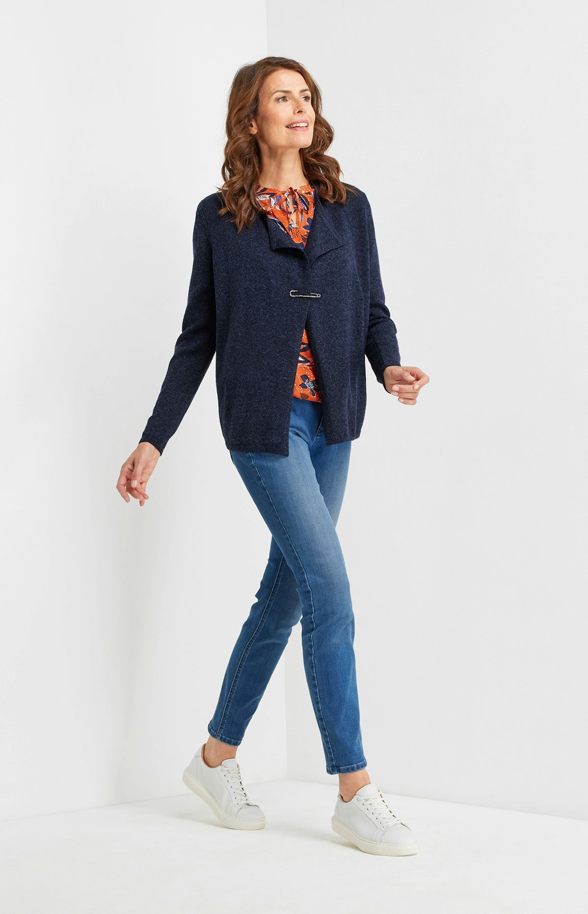 Slim Fit Jeans in Mittelblau