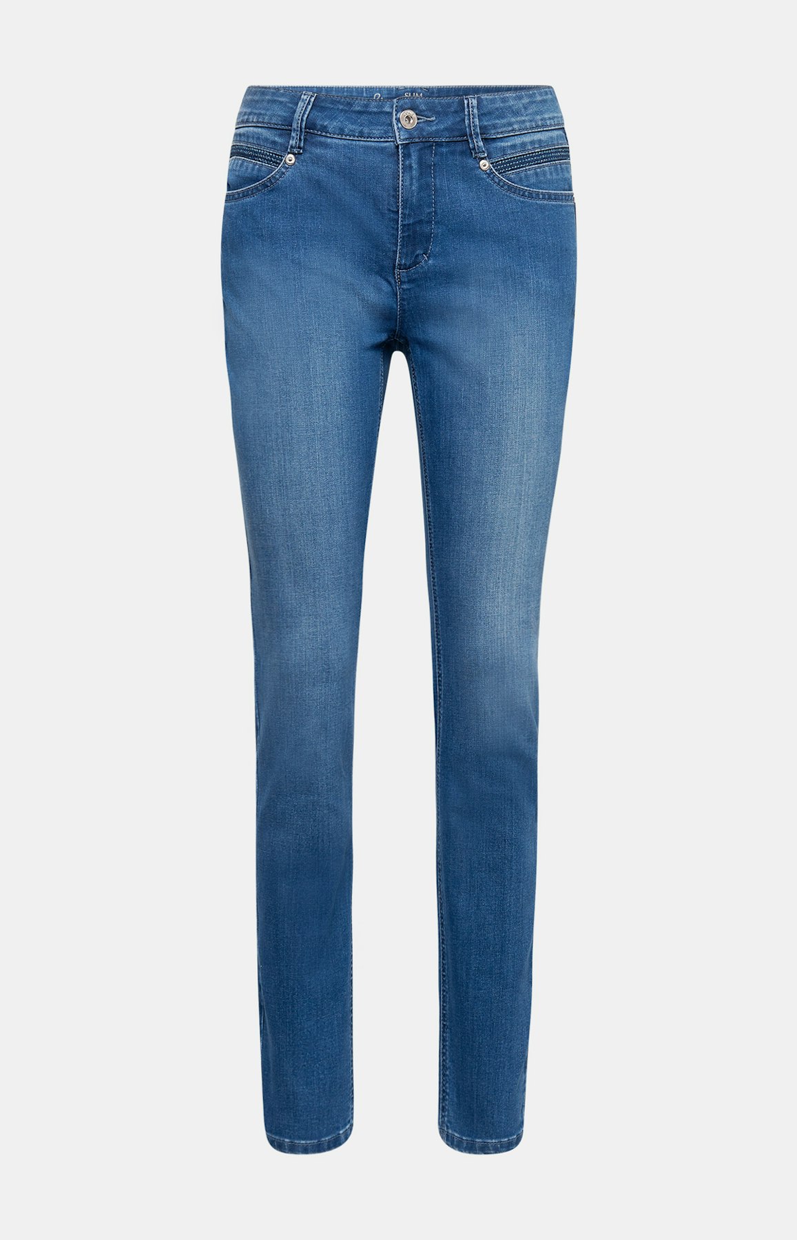 Slim Fit Jeans in Mittelblau