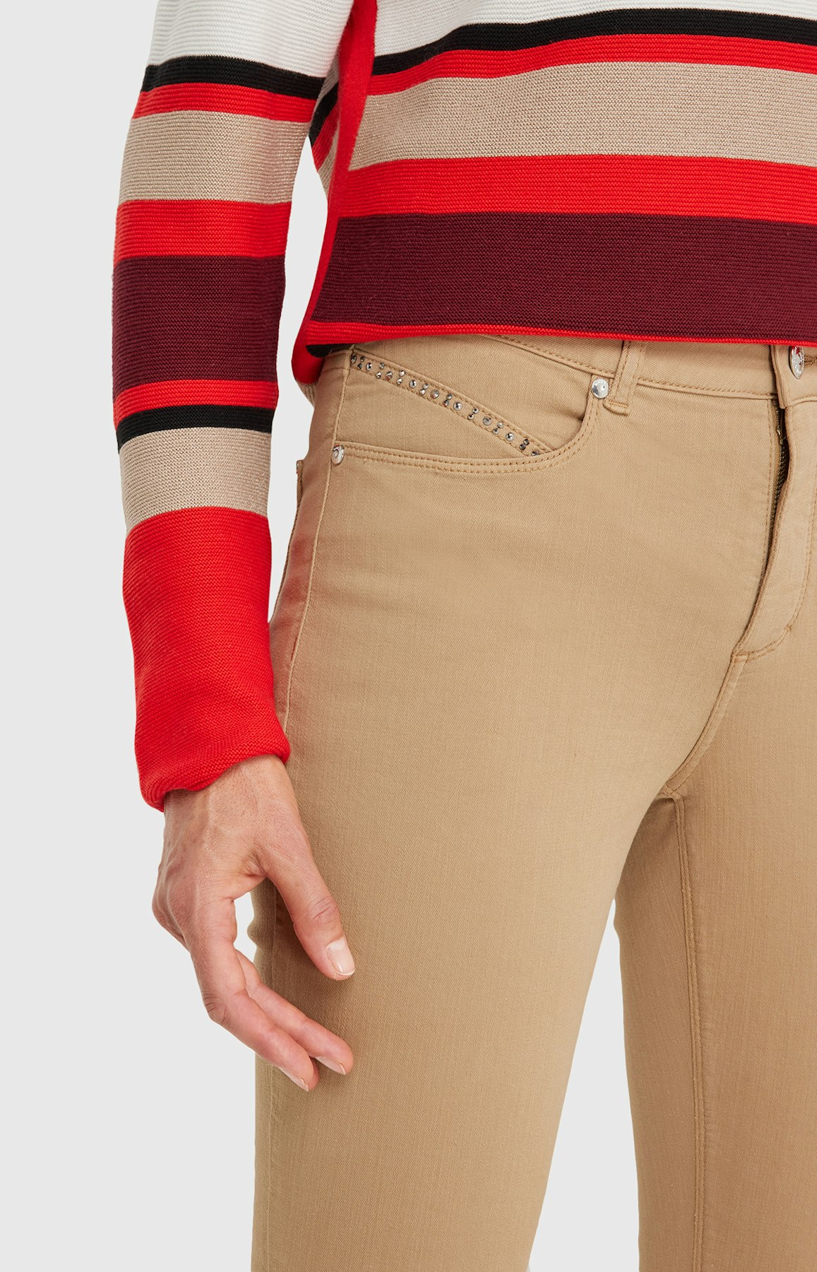 Regular Fit Jeans in Beige