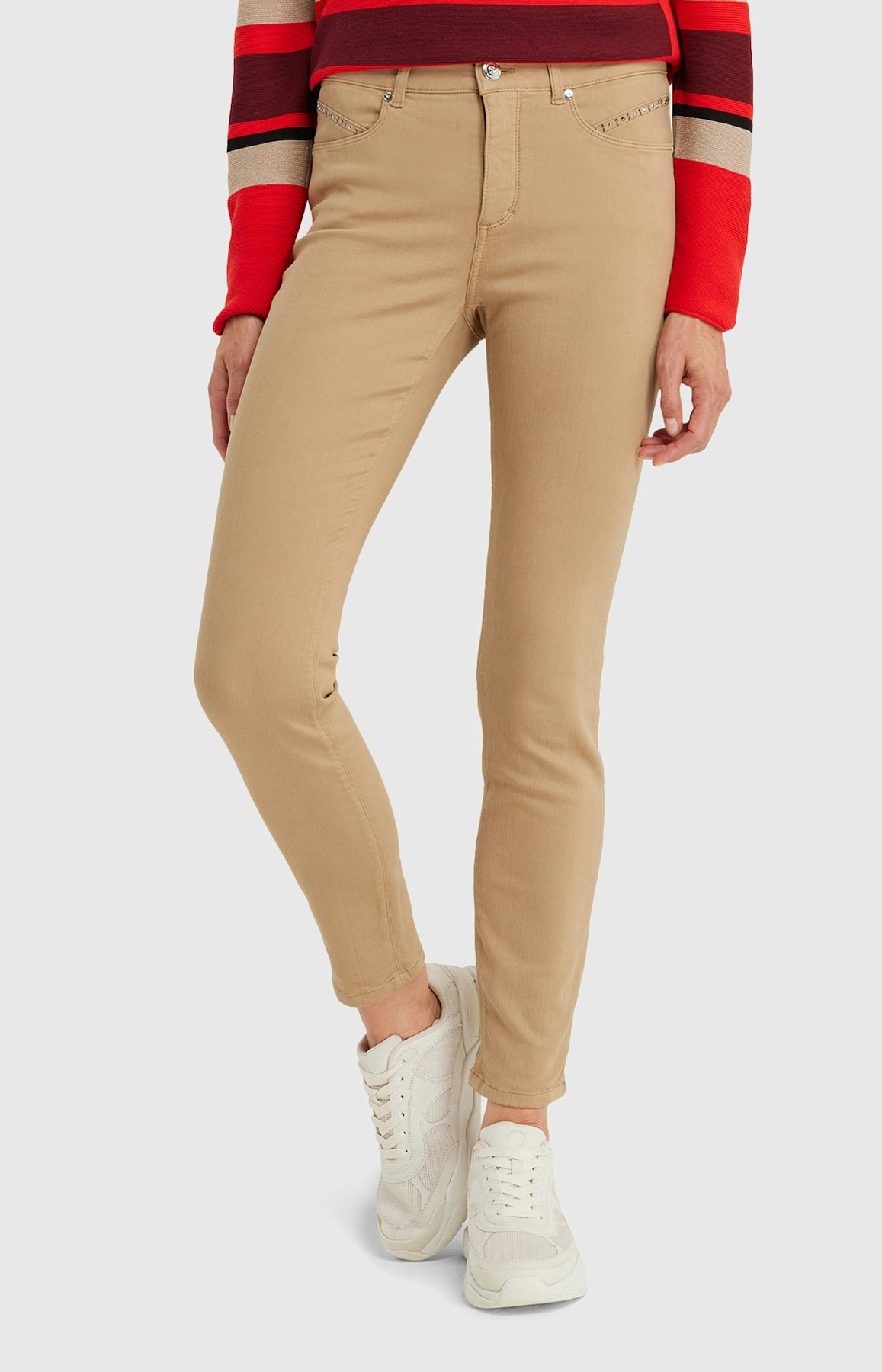 Regular Fit Jeans in Beige