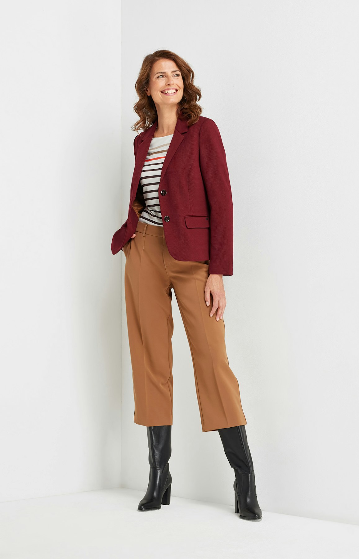 Blazer mit Strukturmuster