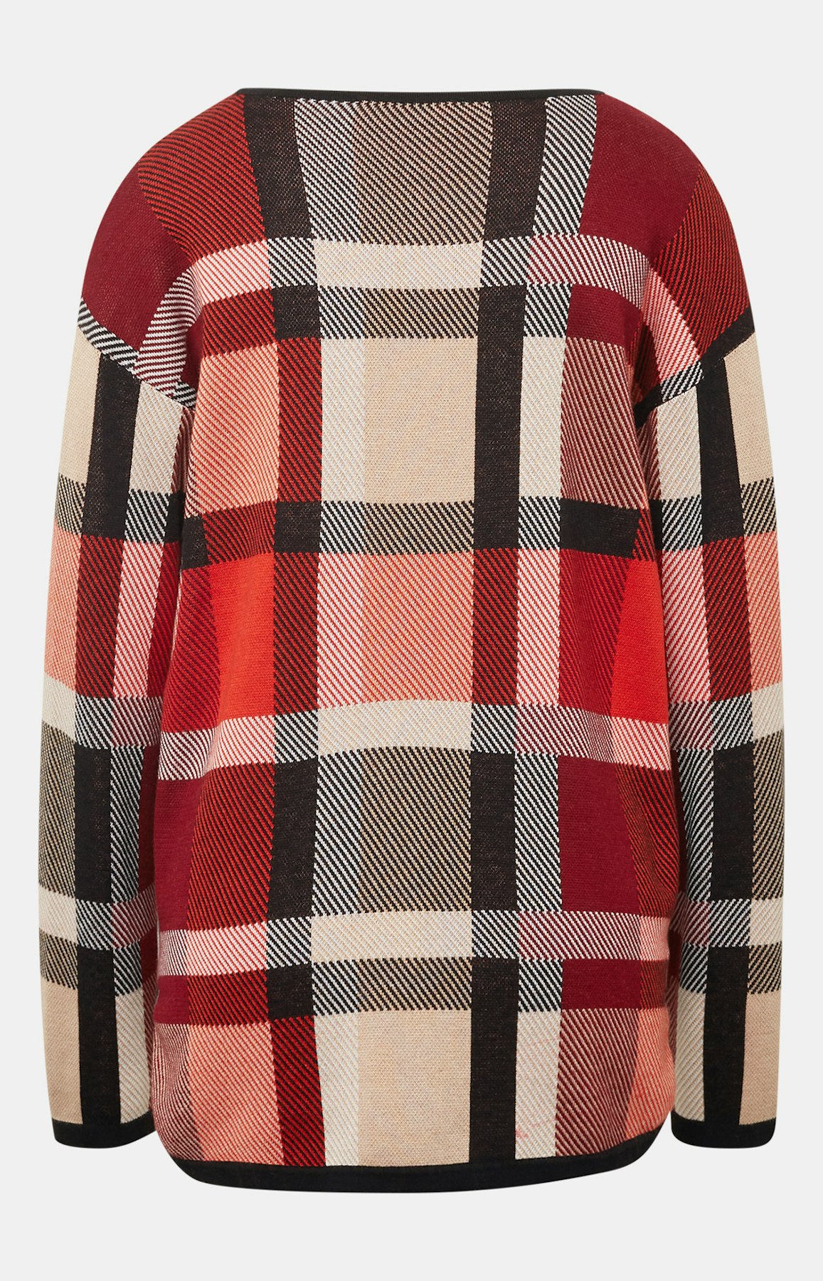 Pullover mit Karomuster in Rot