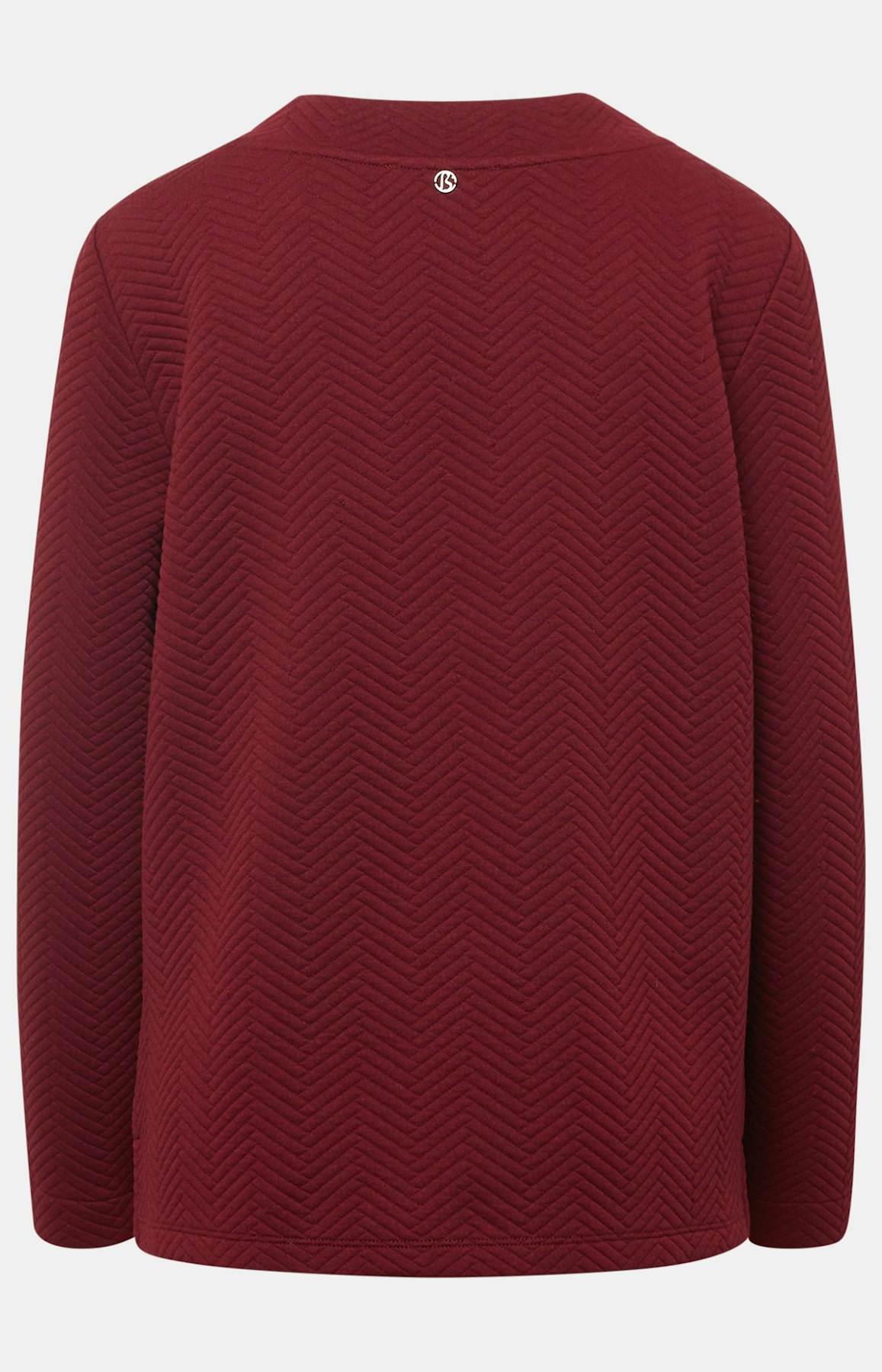 Sweatshirt mit Stehkragen in Rot