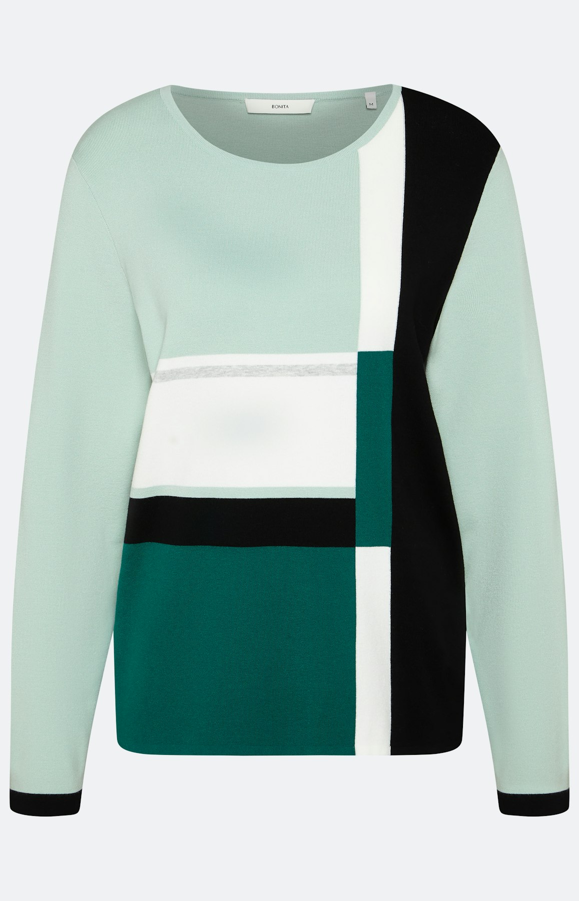 Strickpullover mit Color Blocking
