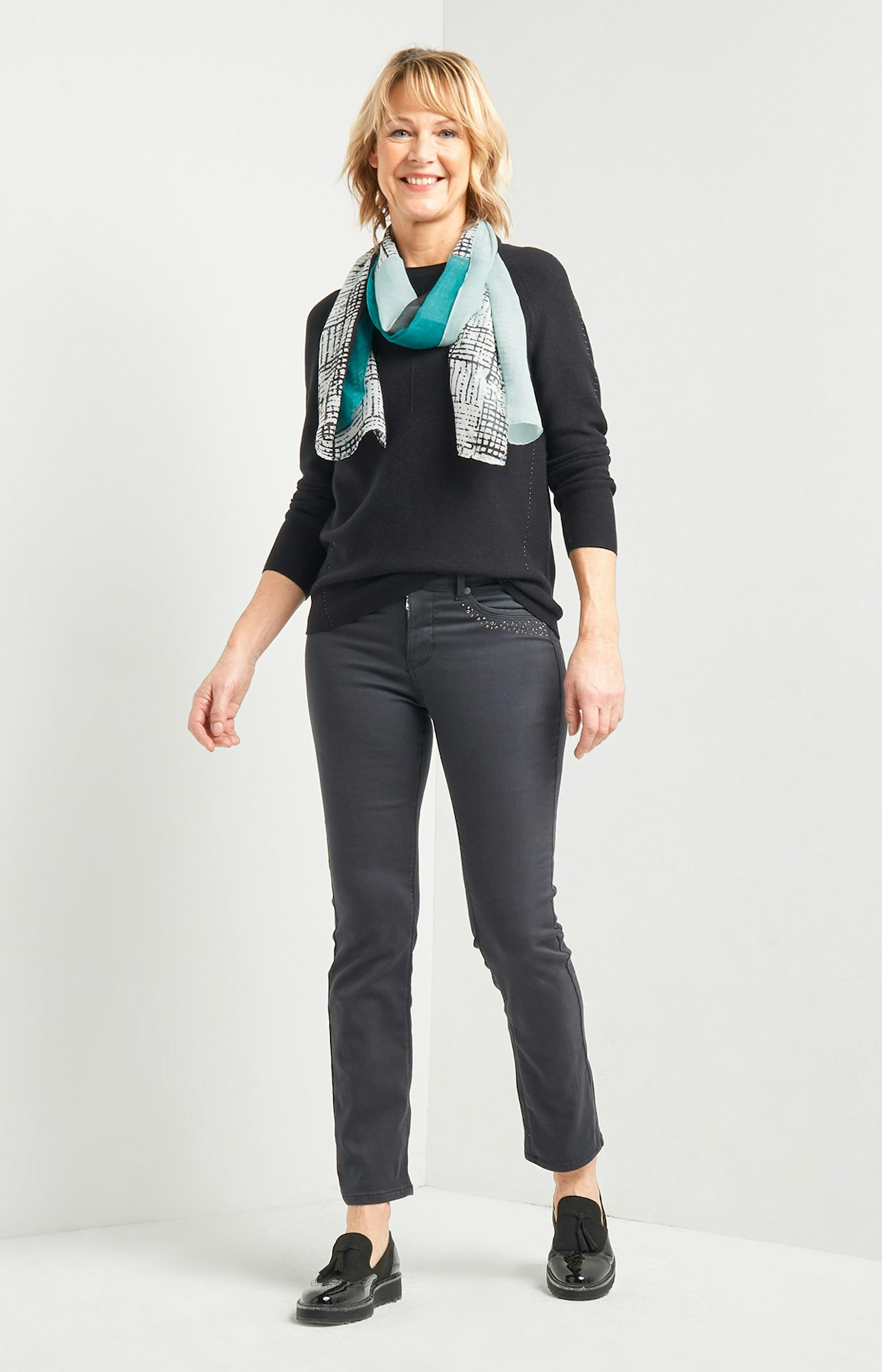 Pullover mit Strickmuster