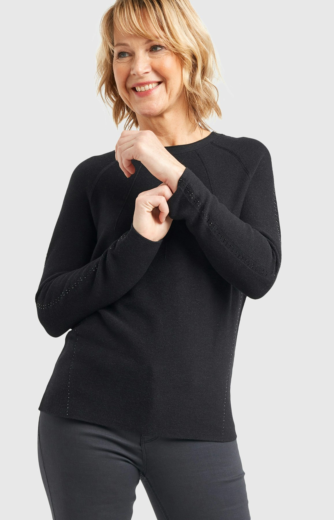 Pullover mit Strickmuster