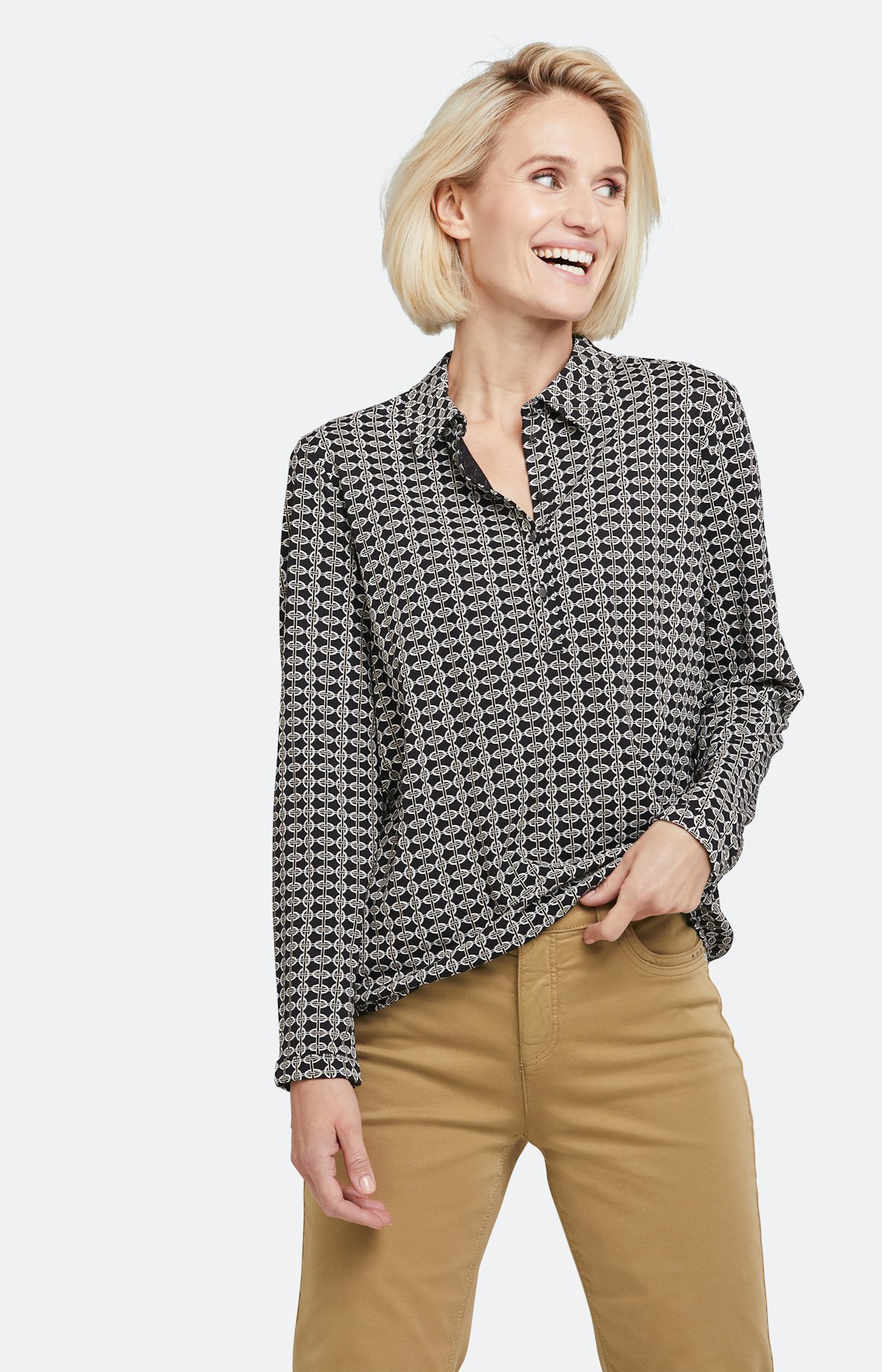 Polo-Shirt mit langem Ärmel