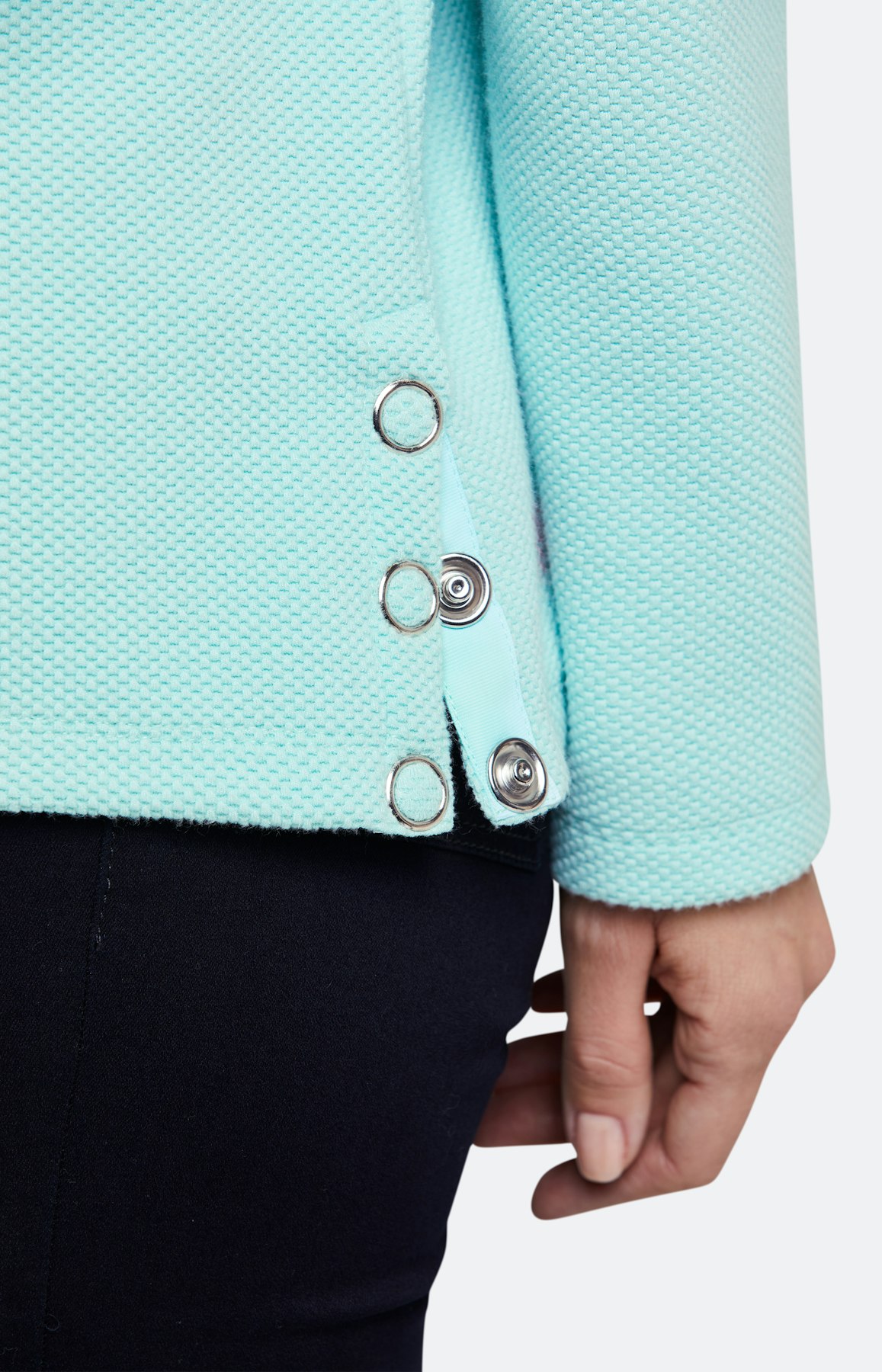 Strickpullover mit Stehkragen