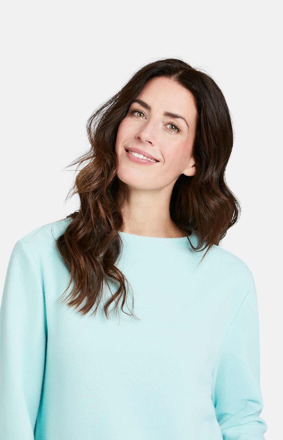 Strickpullover mit Stehkragen