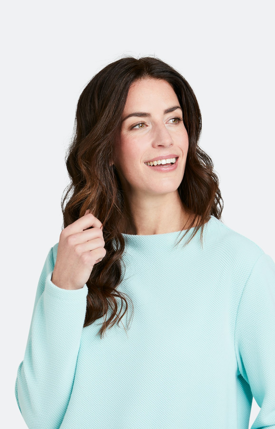 Strickpullover mit Stehkragen