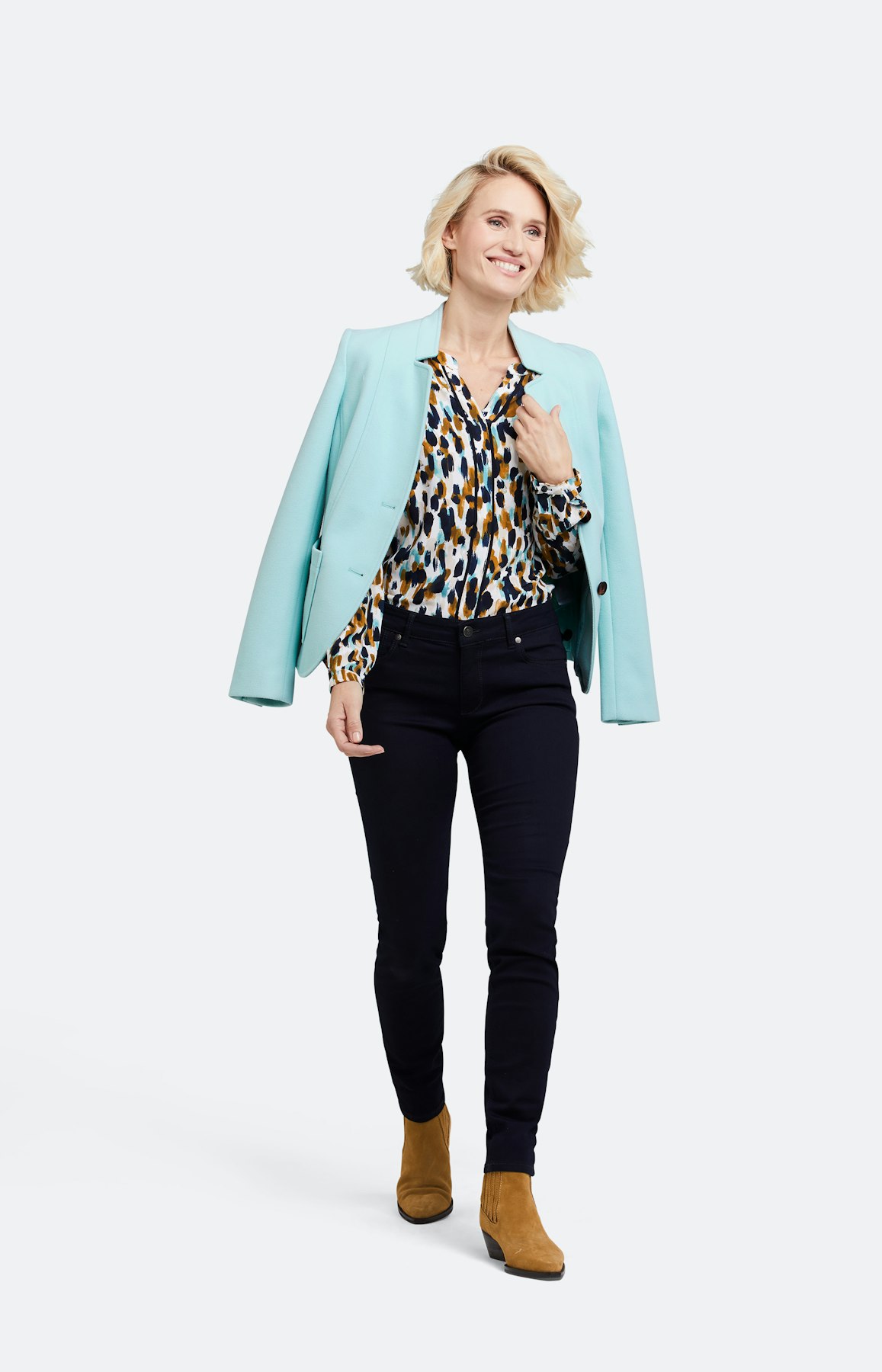 Blazer mit aufgesetzten Taschen