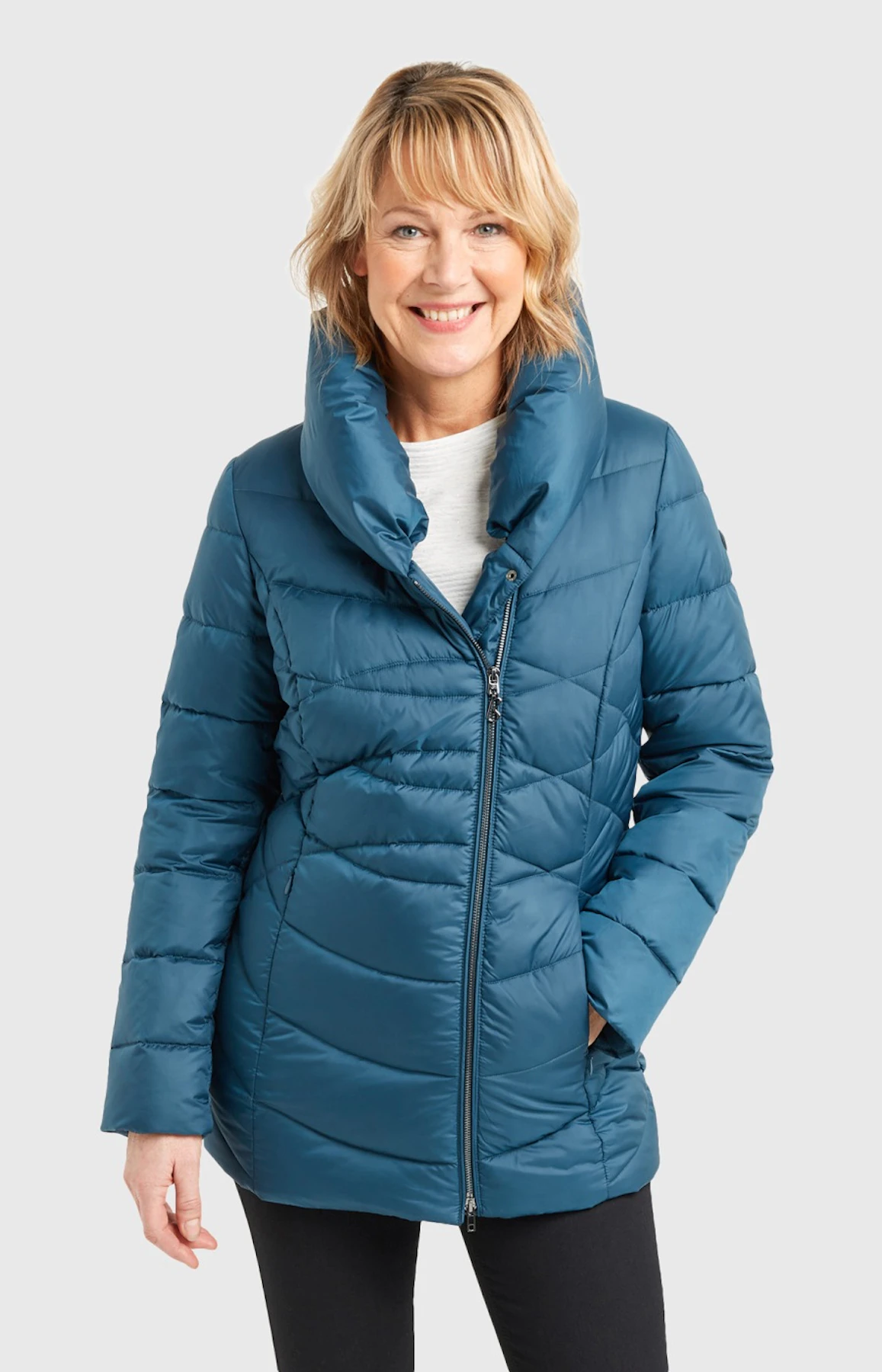 Steppjacke mit Stehkragen