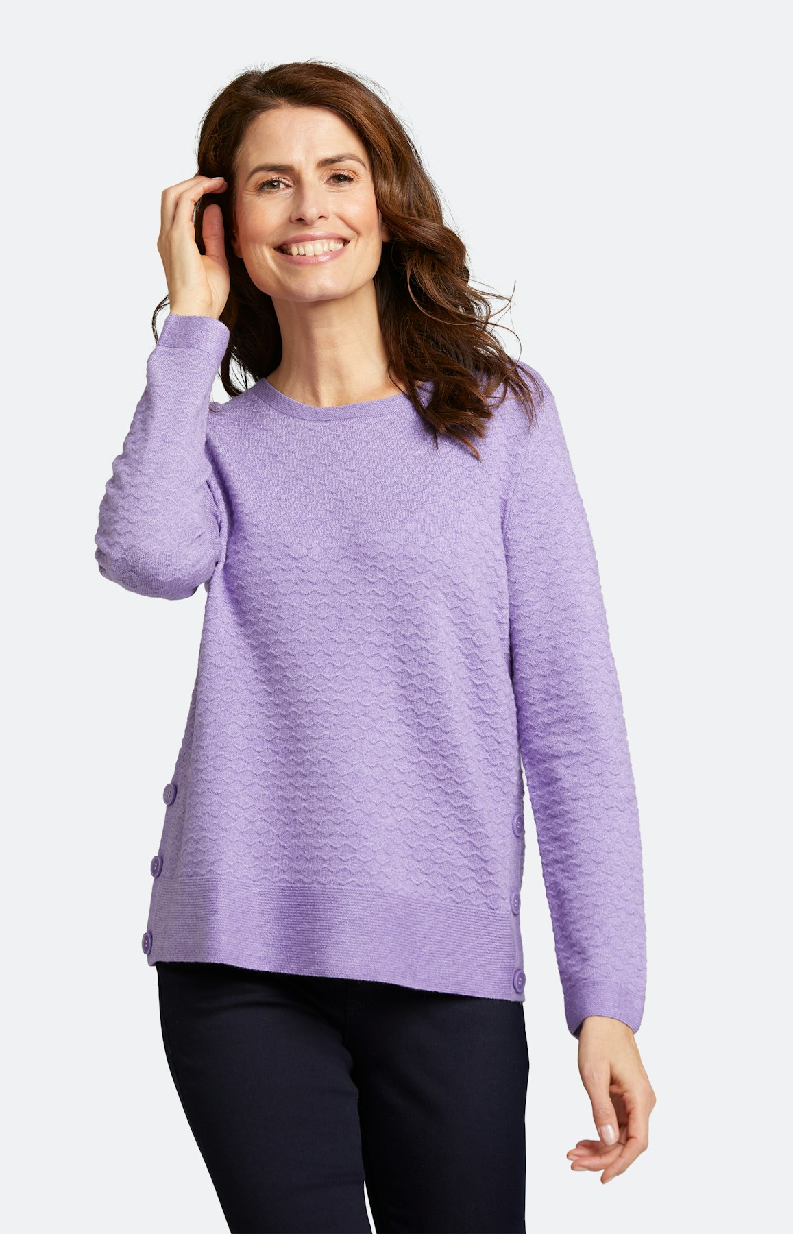 Strickpullover mit langem Arm