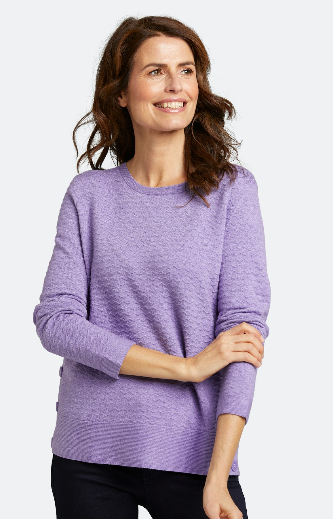 Strickpullover mit langem Arm