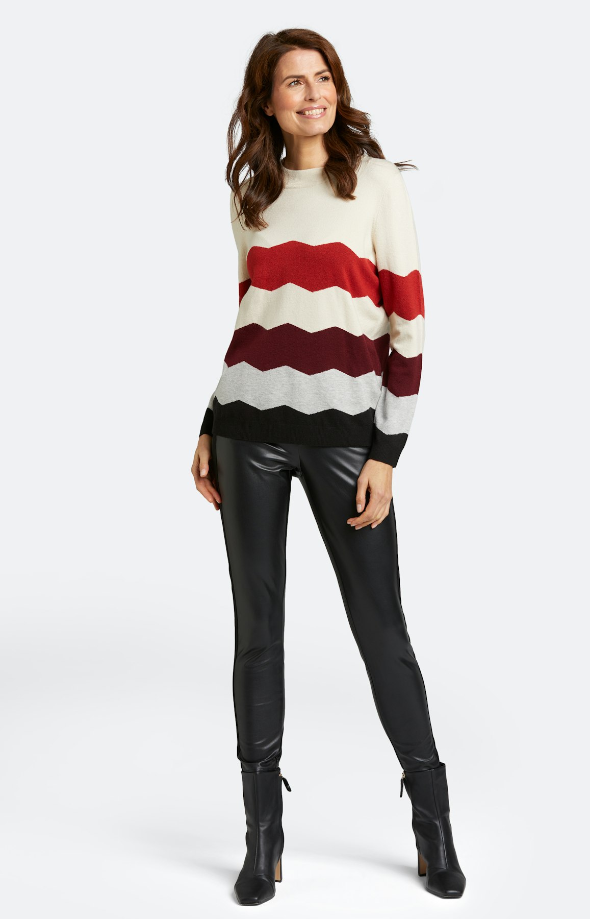 Strickpullover mit langem Arm