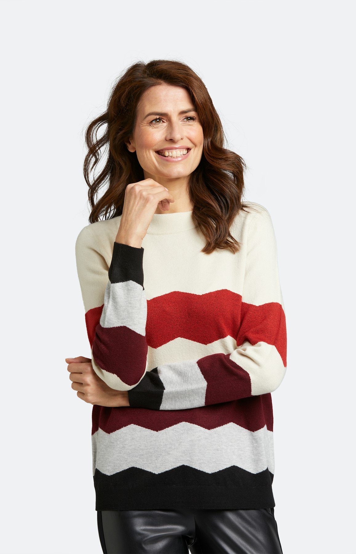 Strickpullover mit langem Arm