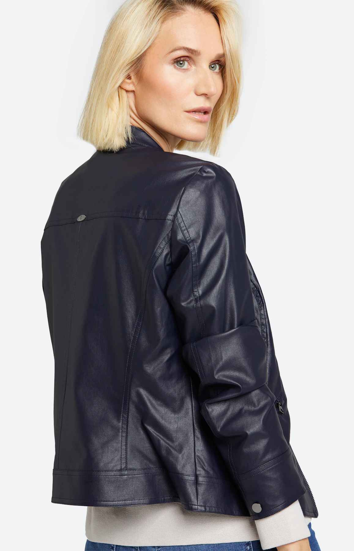 Jacke aus Kunstleder