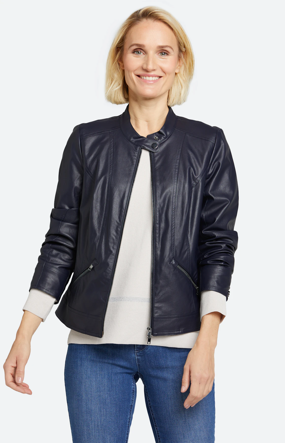 Jacke aus Kunstleder