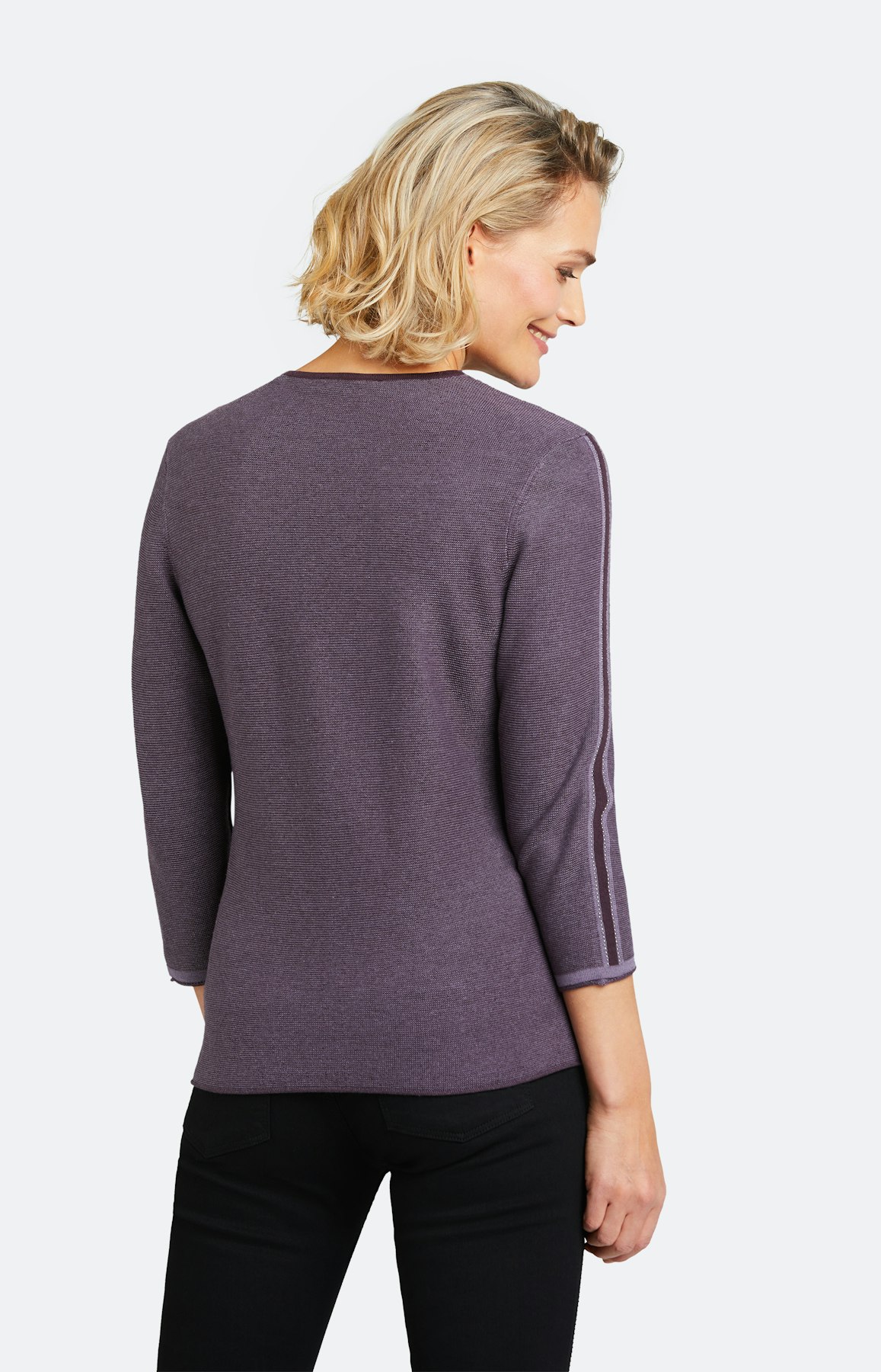 Strickpullover mit 3/4 Ärmel