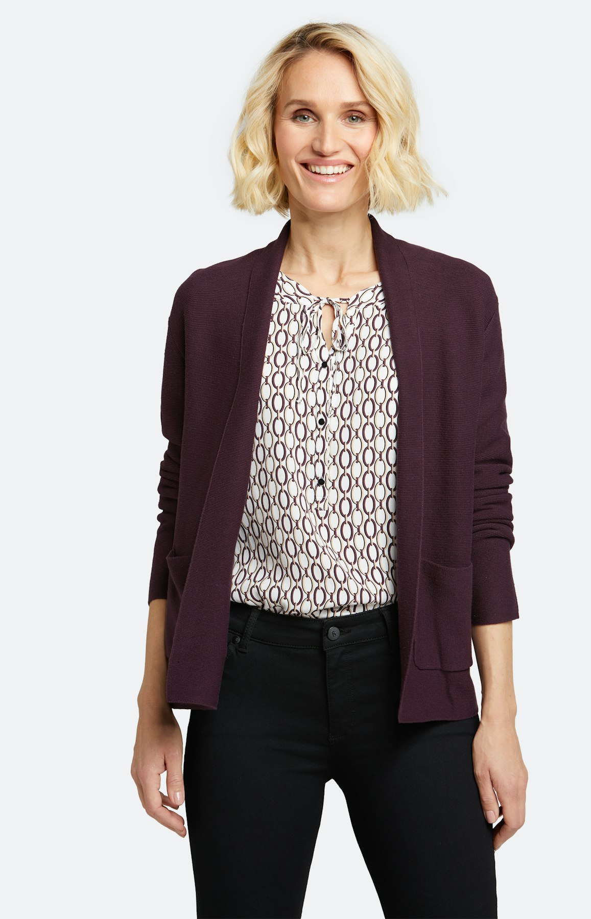 Strickjacke mit langem Arm