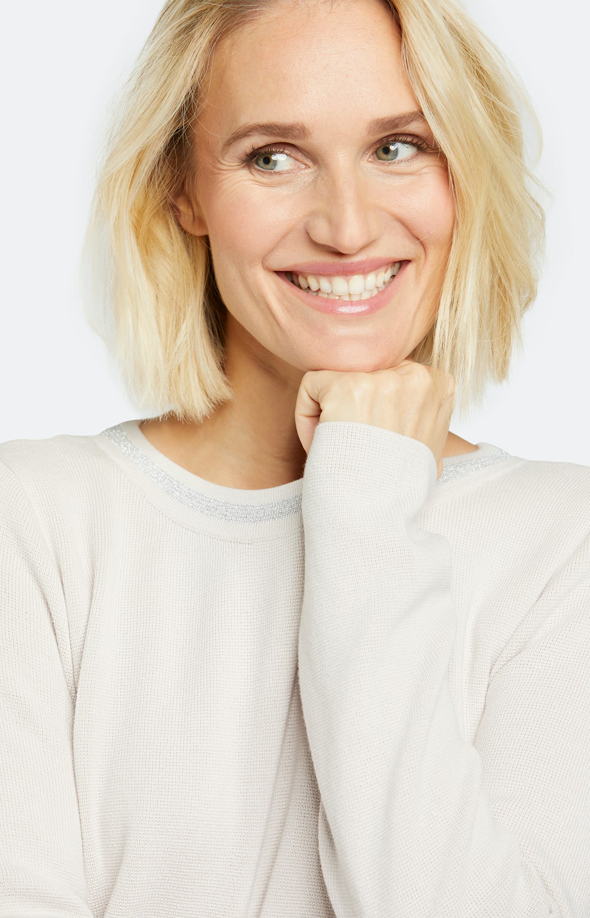 Strickpullover mit langem Arm