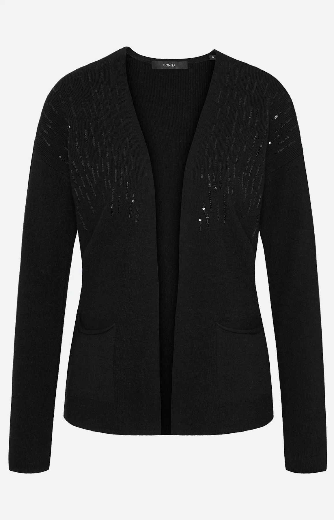 Strick-Cardigan mit Pailletten