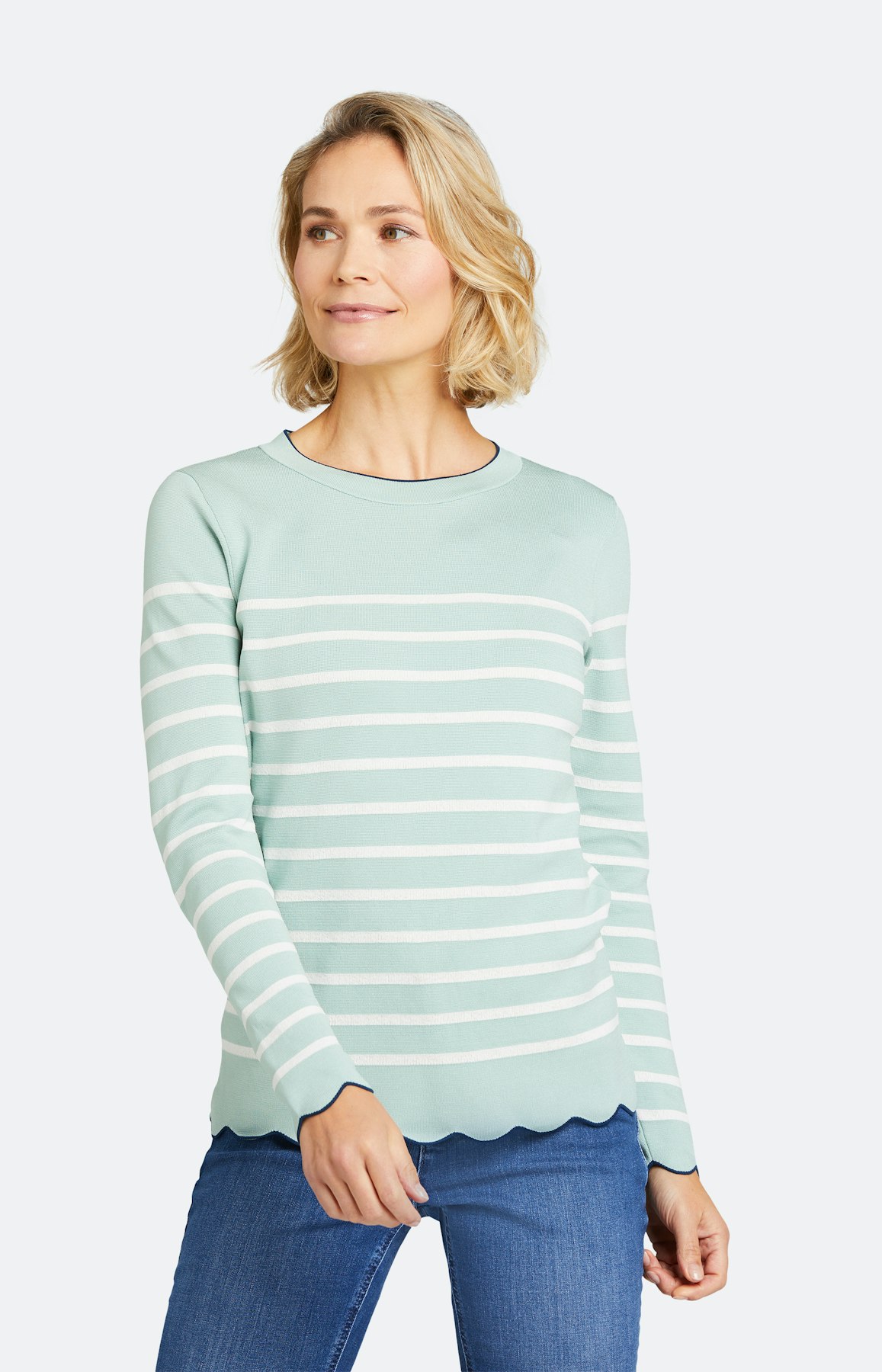 Strickpullover mit langem Arm