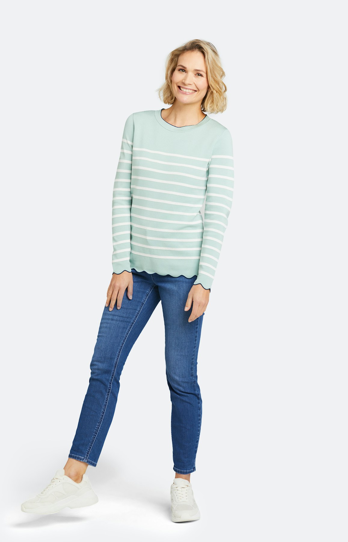 Strickpullover mit langem Arm