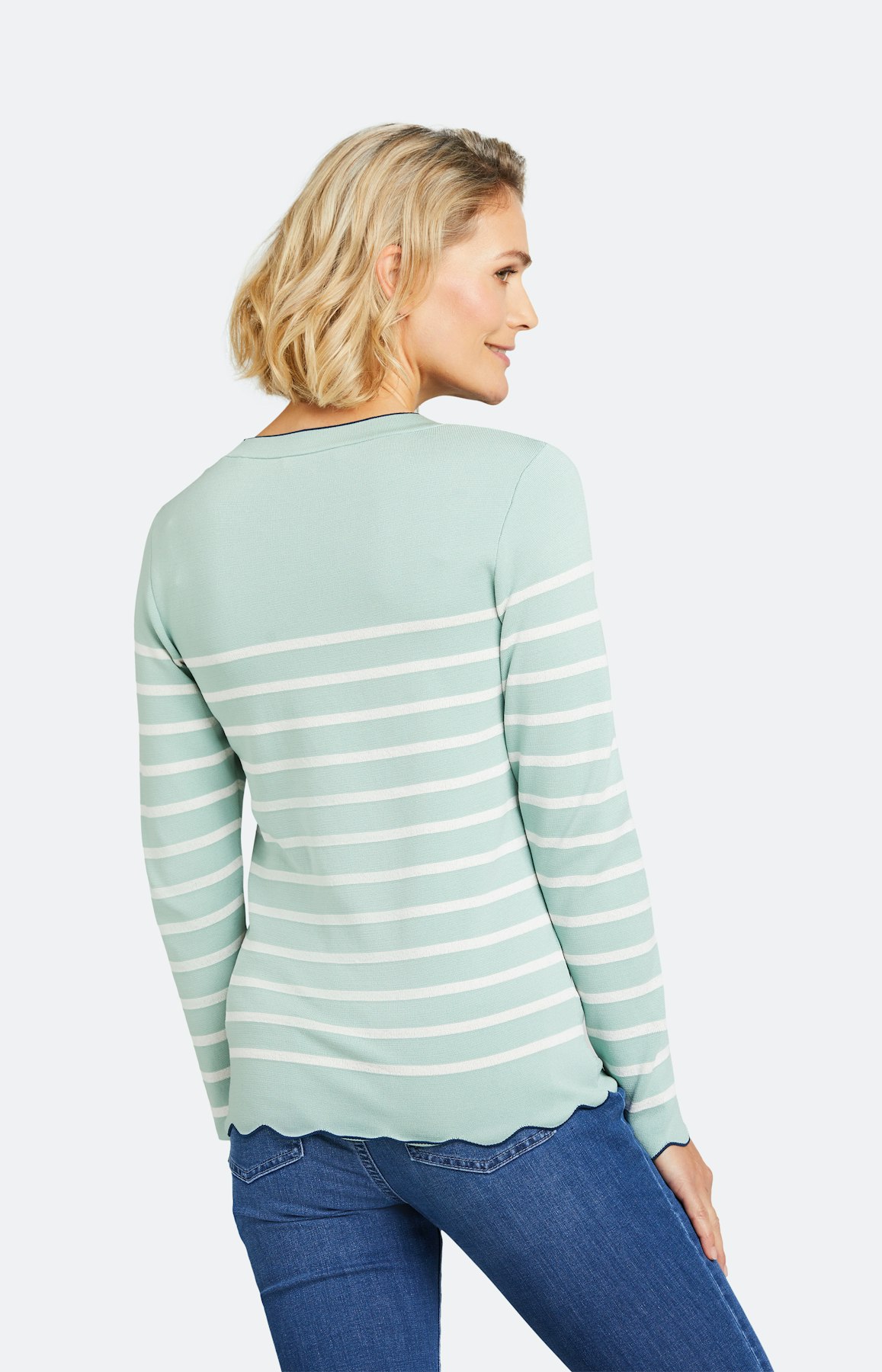 Strickpullover mit langem Arm