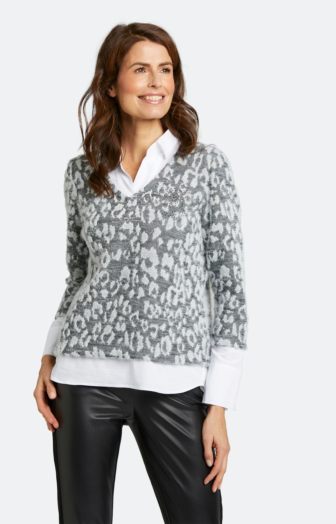 2in1 Sweatshirt mit 3/4 Ärmel