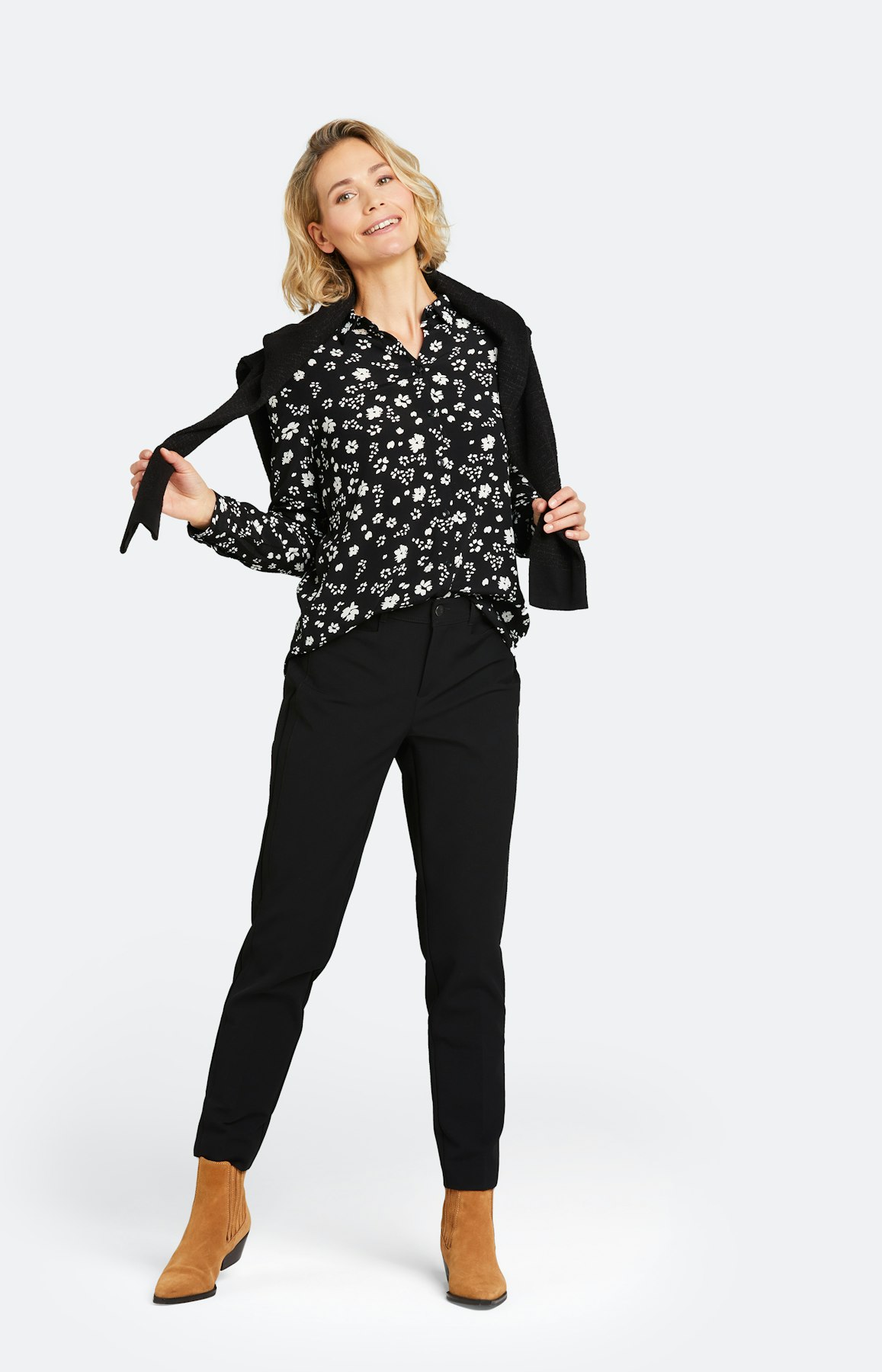 Strickjacke mit langem Arm