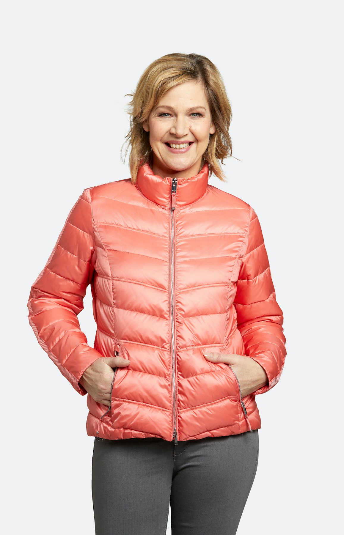 Steppjacke mit Stehkragen